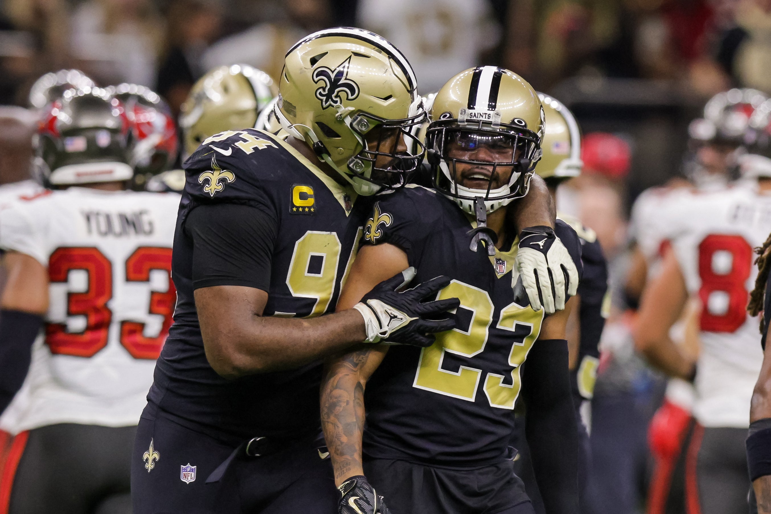 The Saints’ Marshon Lattimore is a lockdown cornerback