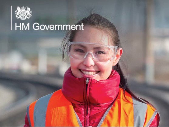 Rail project: the image used by the Department for Education to promote ‘Skills Bootcamps'