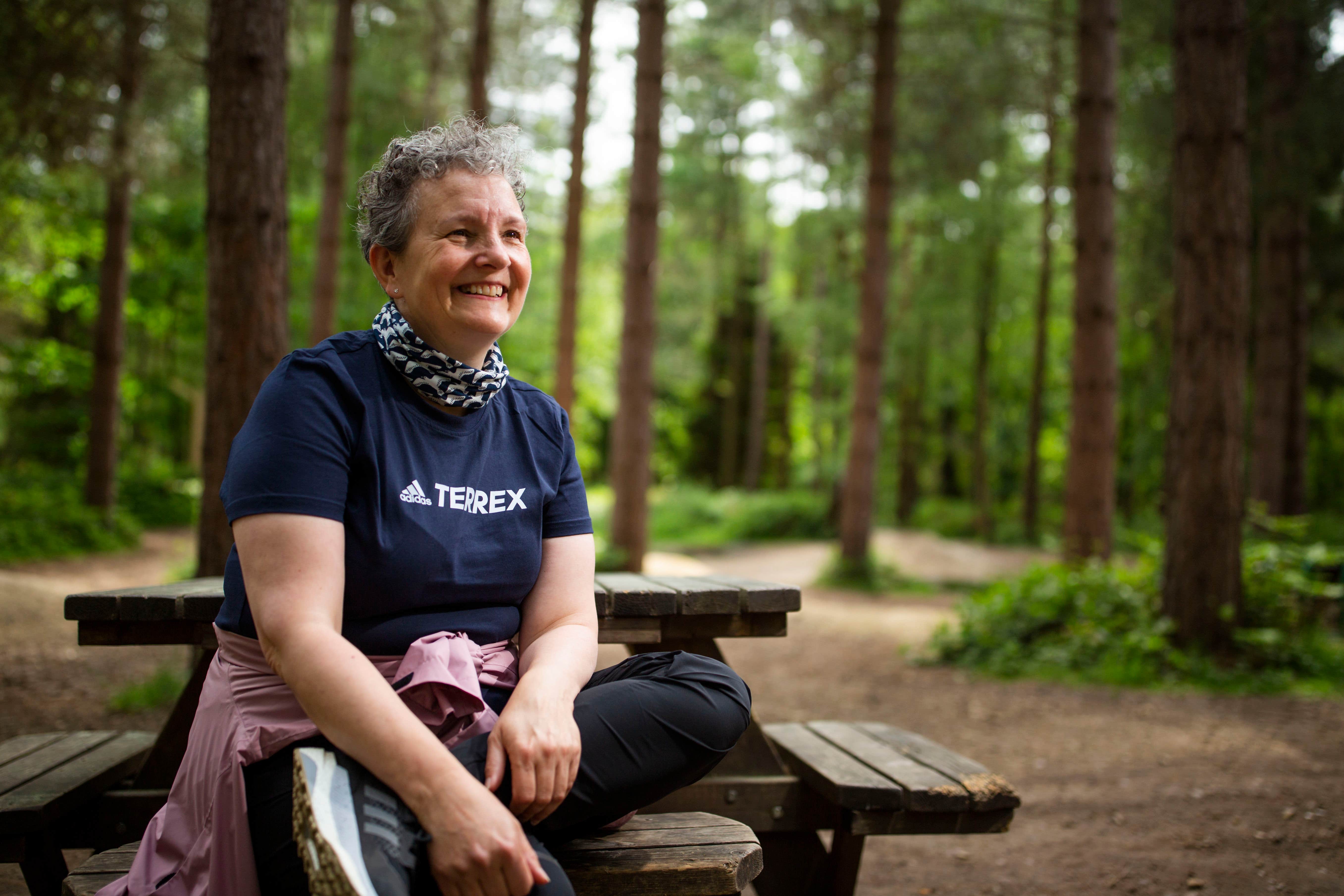 Jane Grove, who has been selected to take part in the adidas Breast Cancer Now awareness campaign. (Breast Cancer Now/PA)