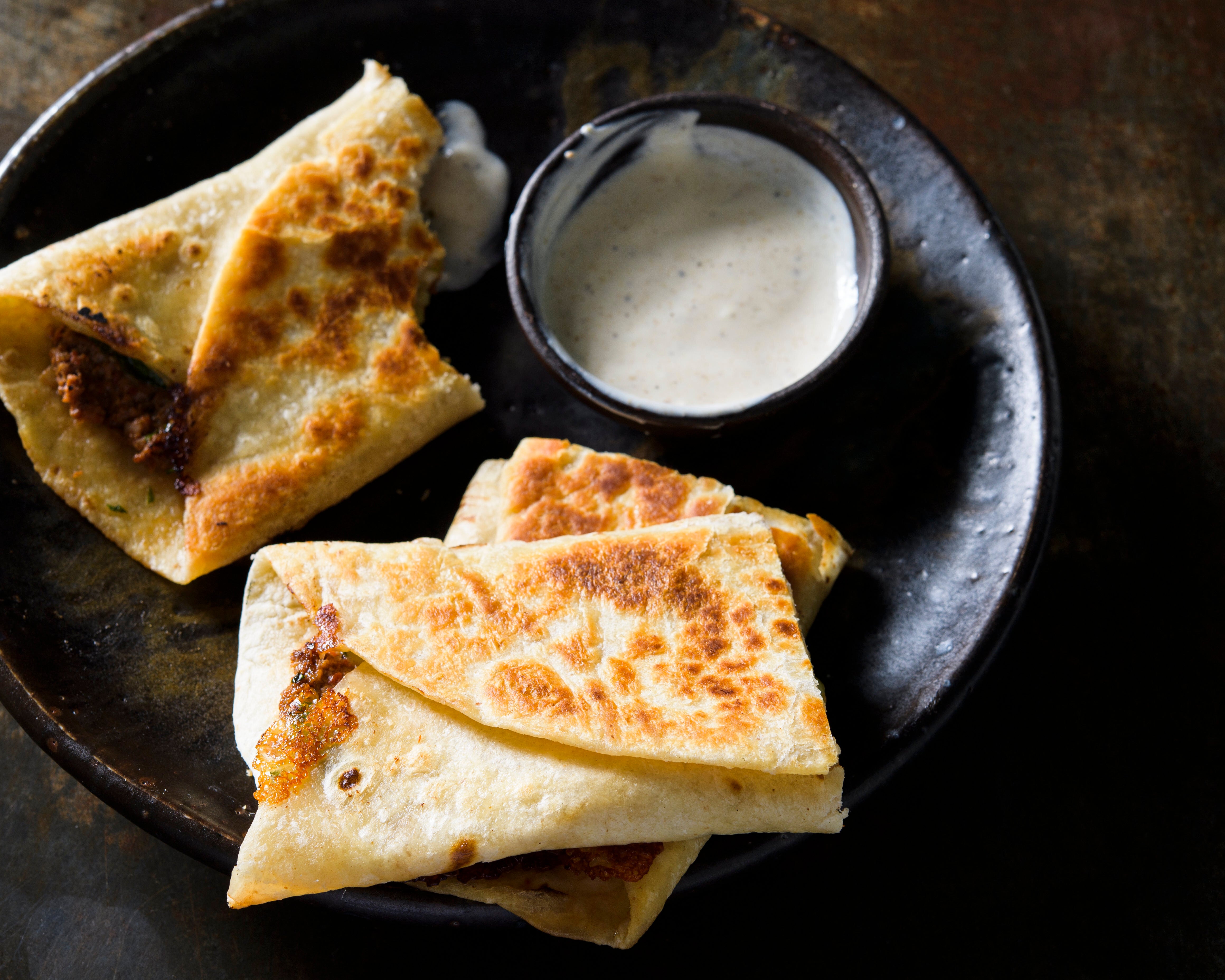 Food-MilkStreet- Beef Spinach Feta Gozleme