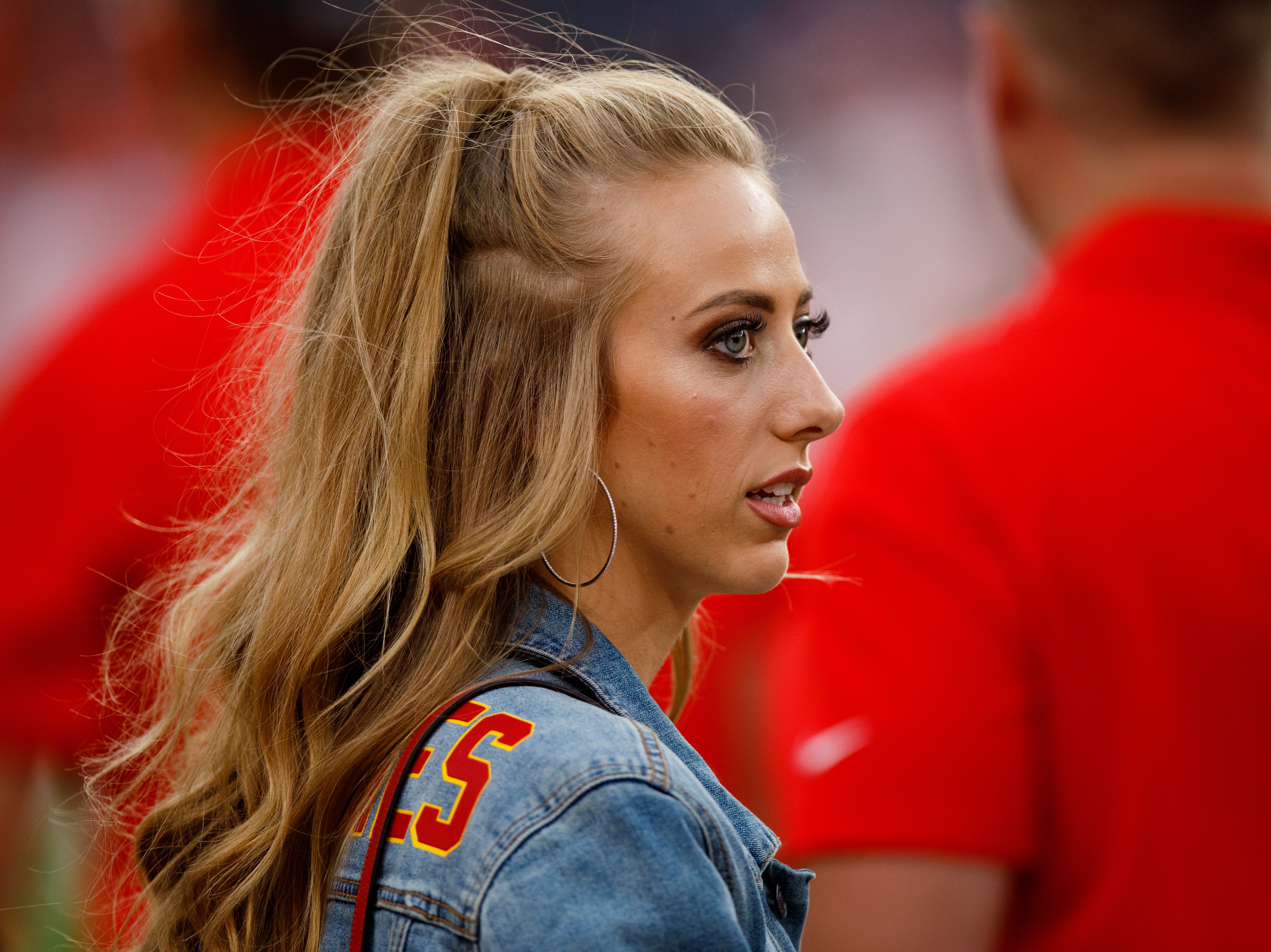 Brittany Matthews at a Kansas City Chiefs game