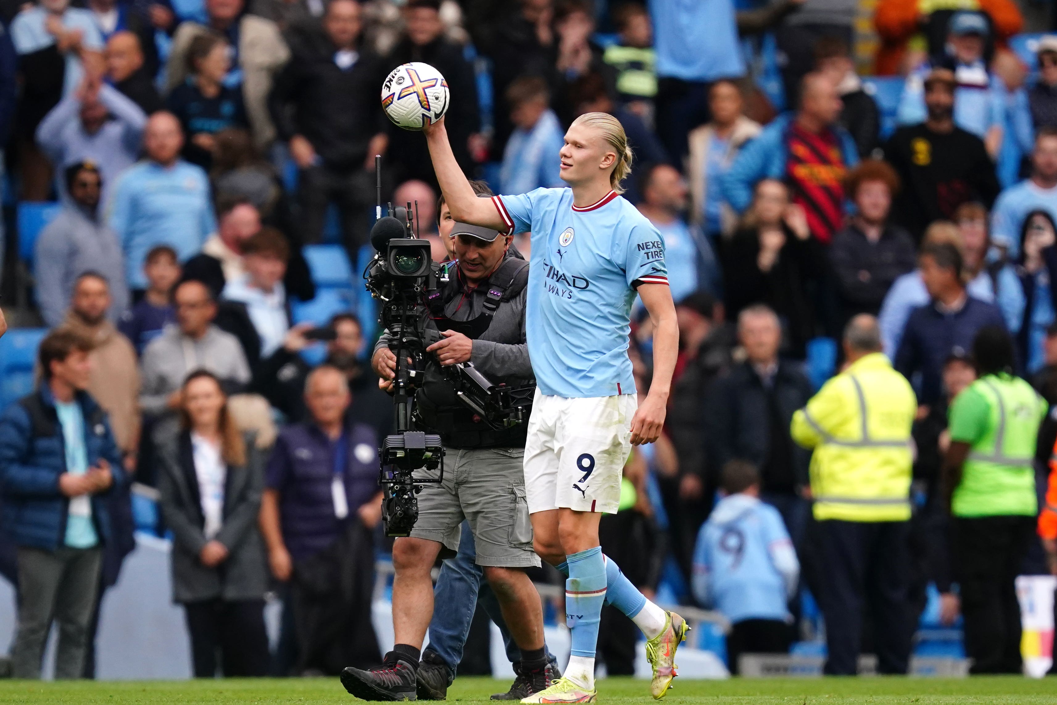 Erling Haaland already has three Premier League match balls in his trophy cabinet