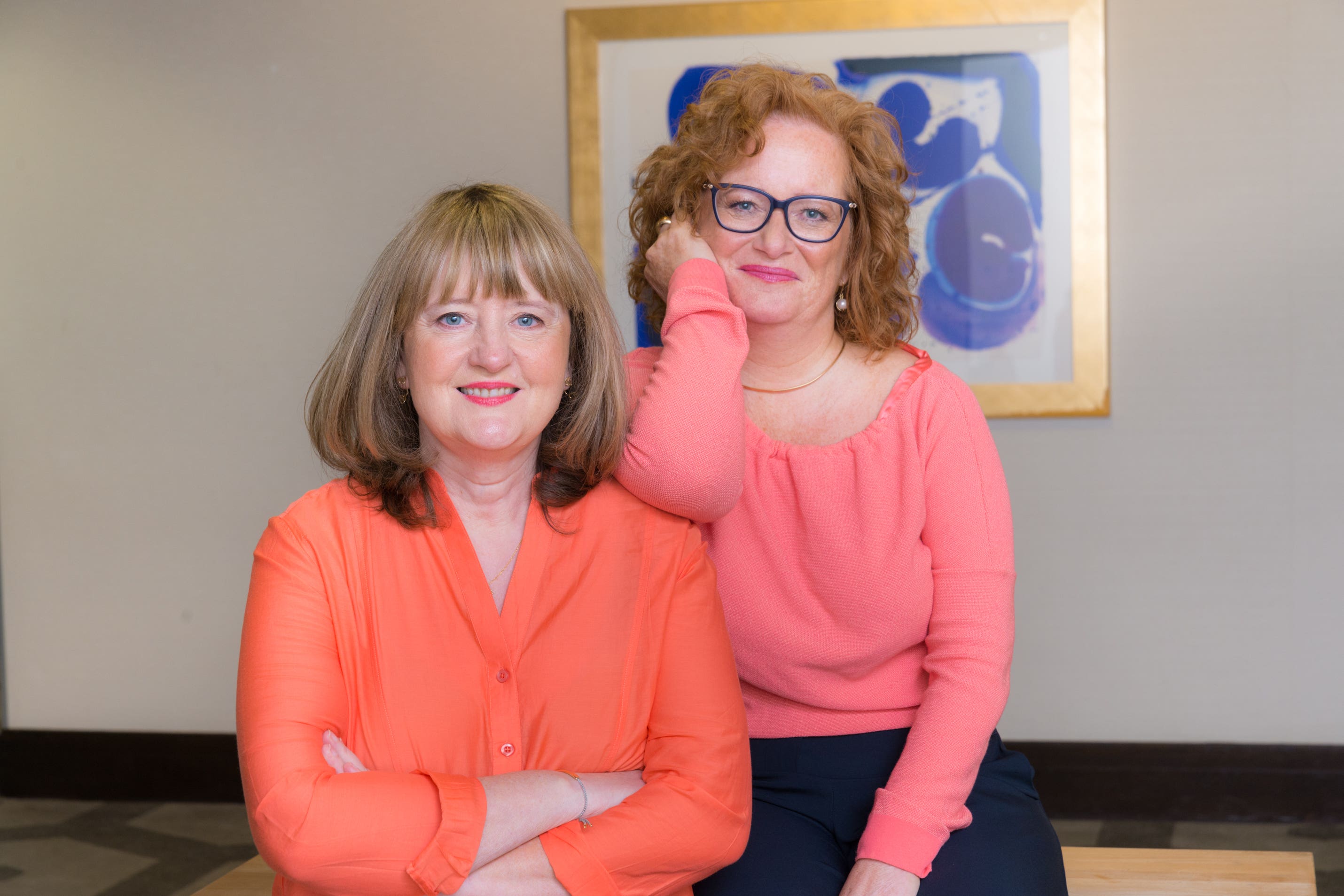 Lorna Fitzsimons and Margaret McDonagh, who co-authored the Women Count 2022 report (The Pipeline/PA)