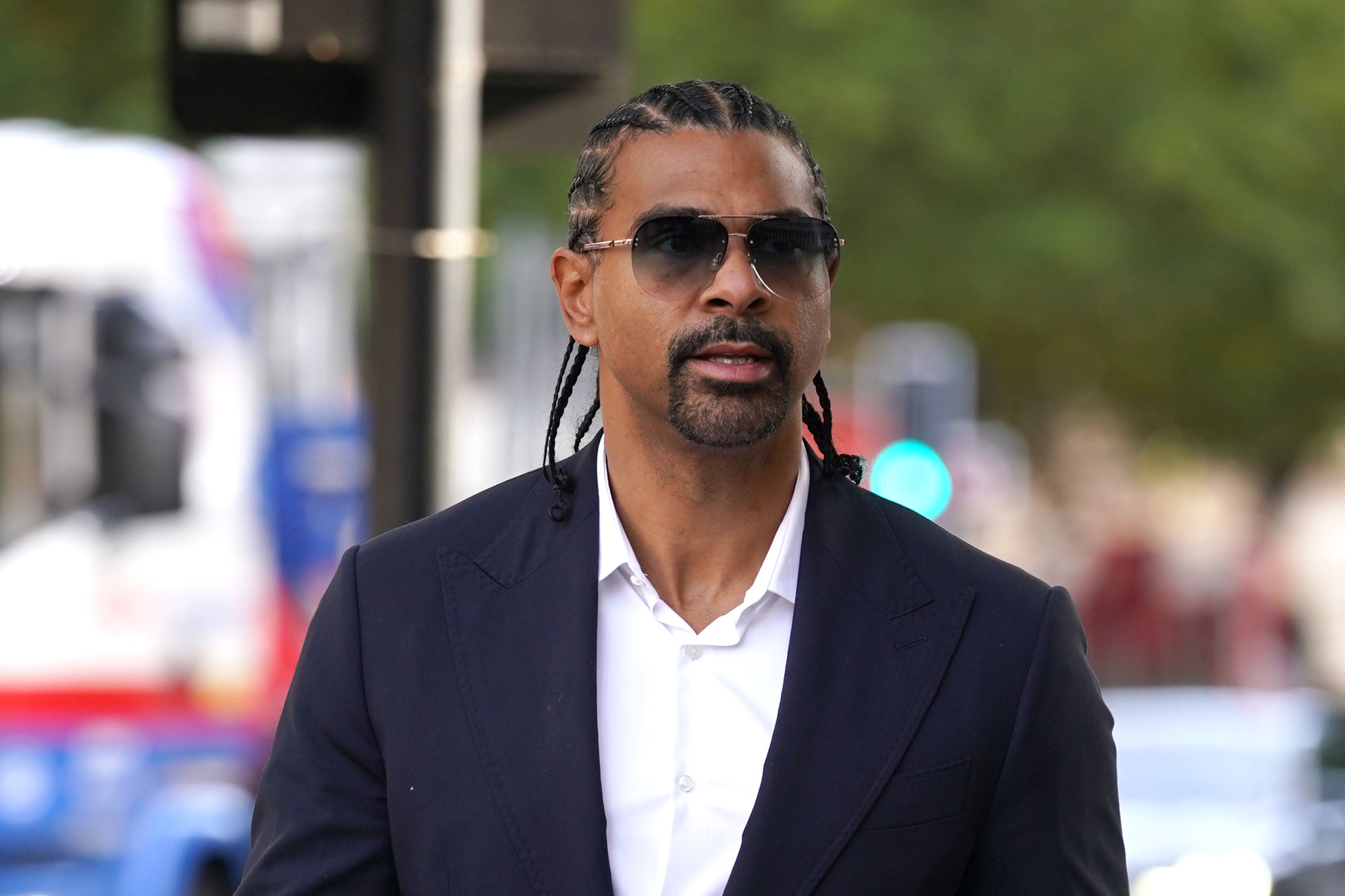 David Haye arrives at Westminster Magistrates’ Court