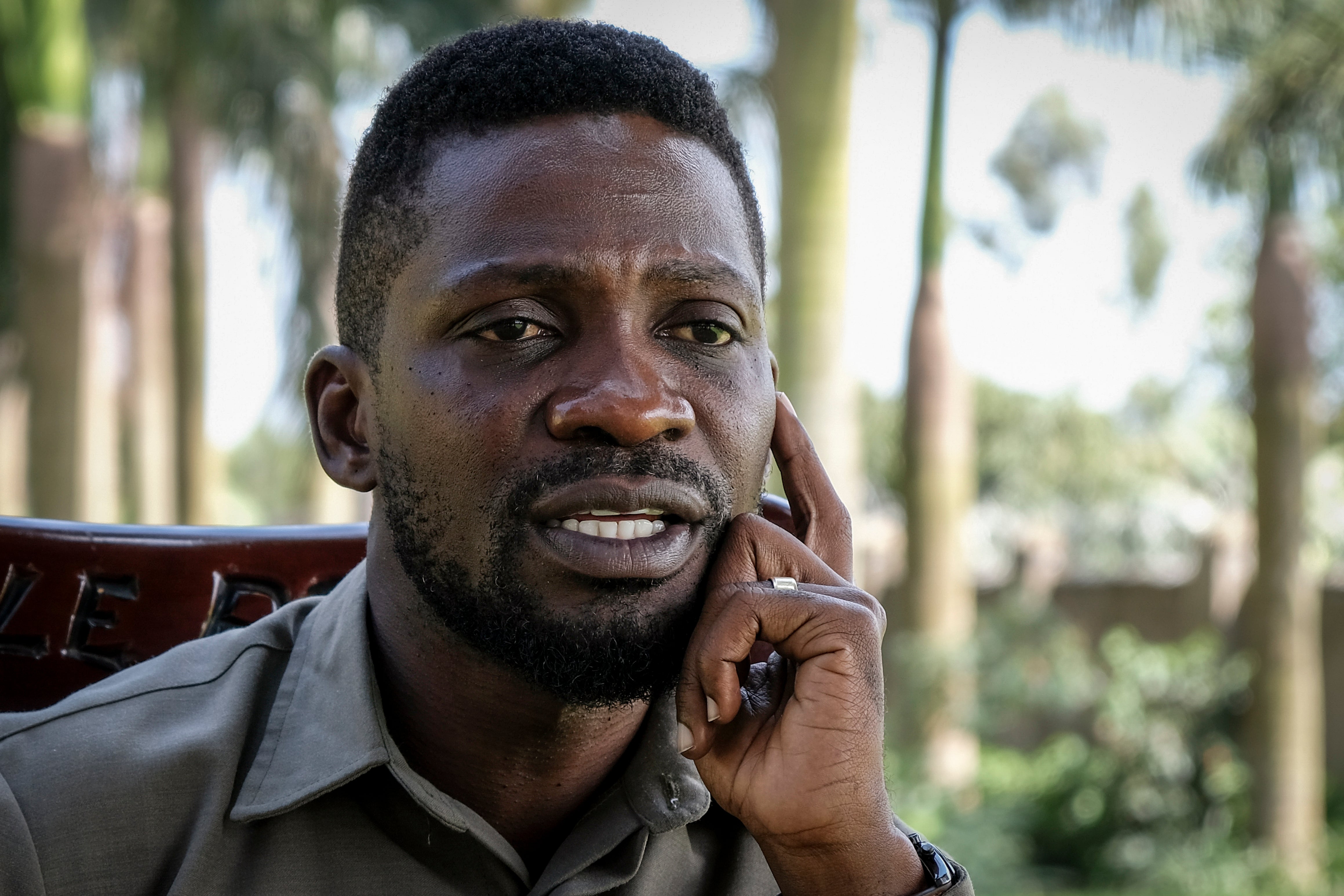 <p>Ugandan opposition figure Bobi Wine, whose real name is Kyagulanyi Ssentamu</p>