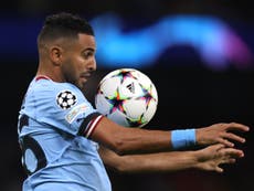 Riyad Mahrez: Manchester City winger must ‘improve condition’ to win back his place, says Pep Guardiola