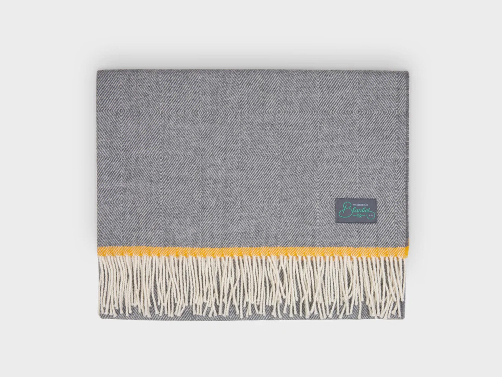  The British Blanket Company bumblebee merino lambswool baby blanket