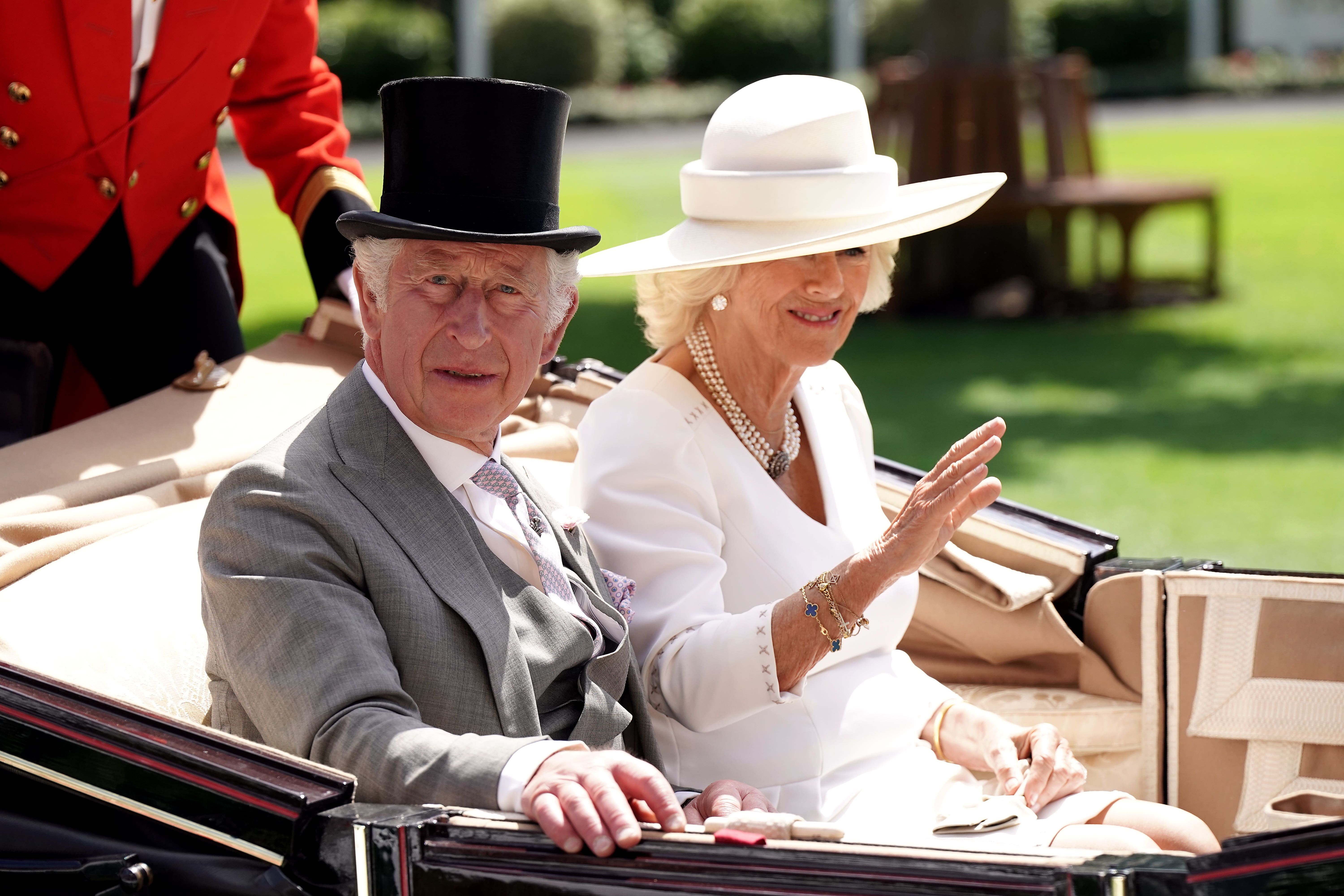 Charles and Camilla (Aaron Chown/PA)