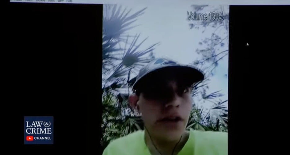 Nikolas Cruz in a video he made in the days before the massacre