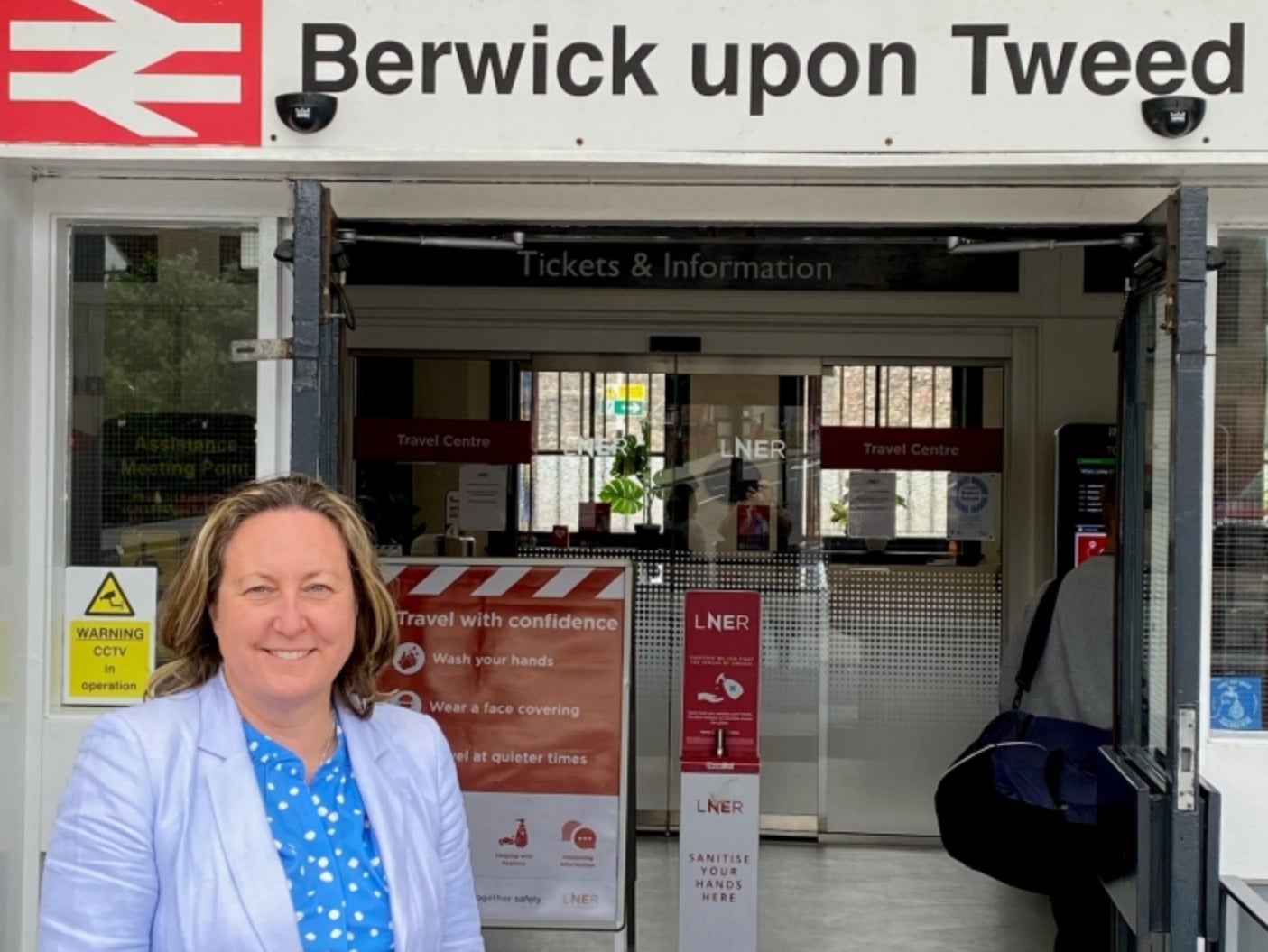 Close call? Anne-Marie Trevelyan at her local station before she became transport secretary