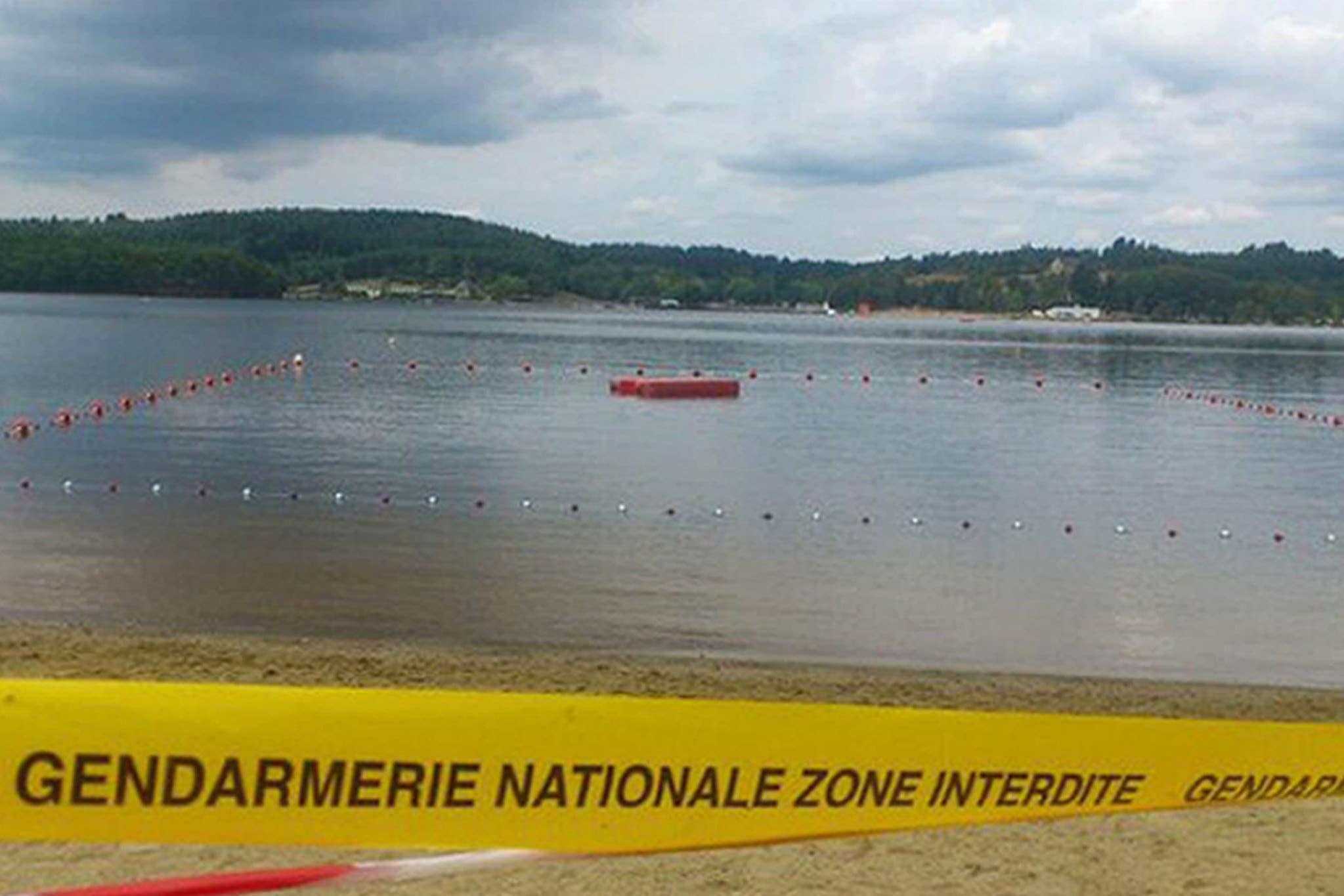 The scene in an activity resort near Meymac in the Massif Central region of France (Louis Roussel/France 3 Limousin)