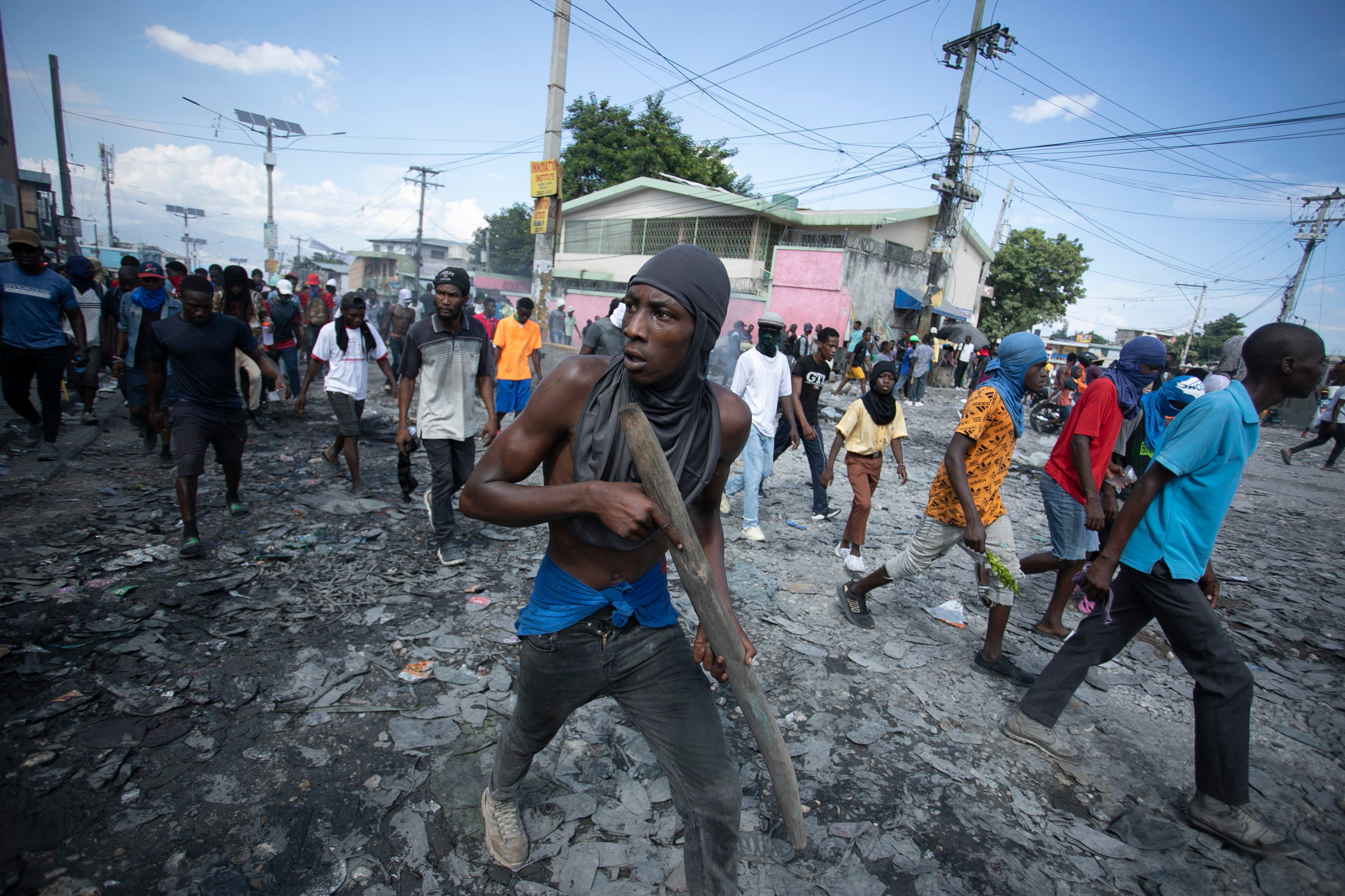 APTOPIX Haiti Protest