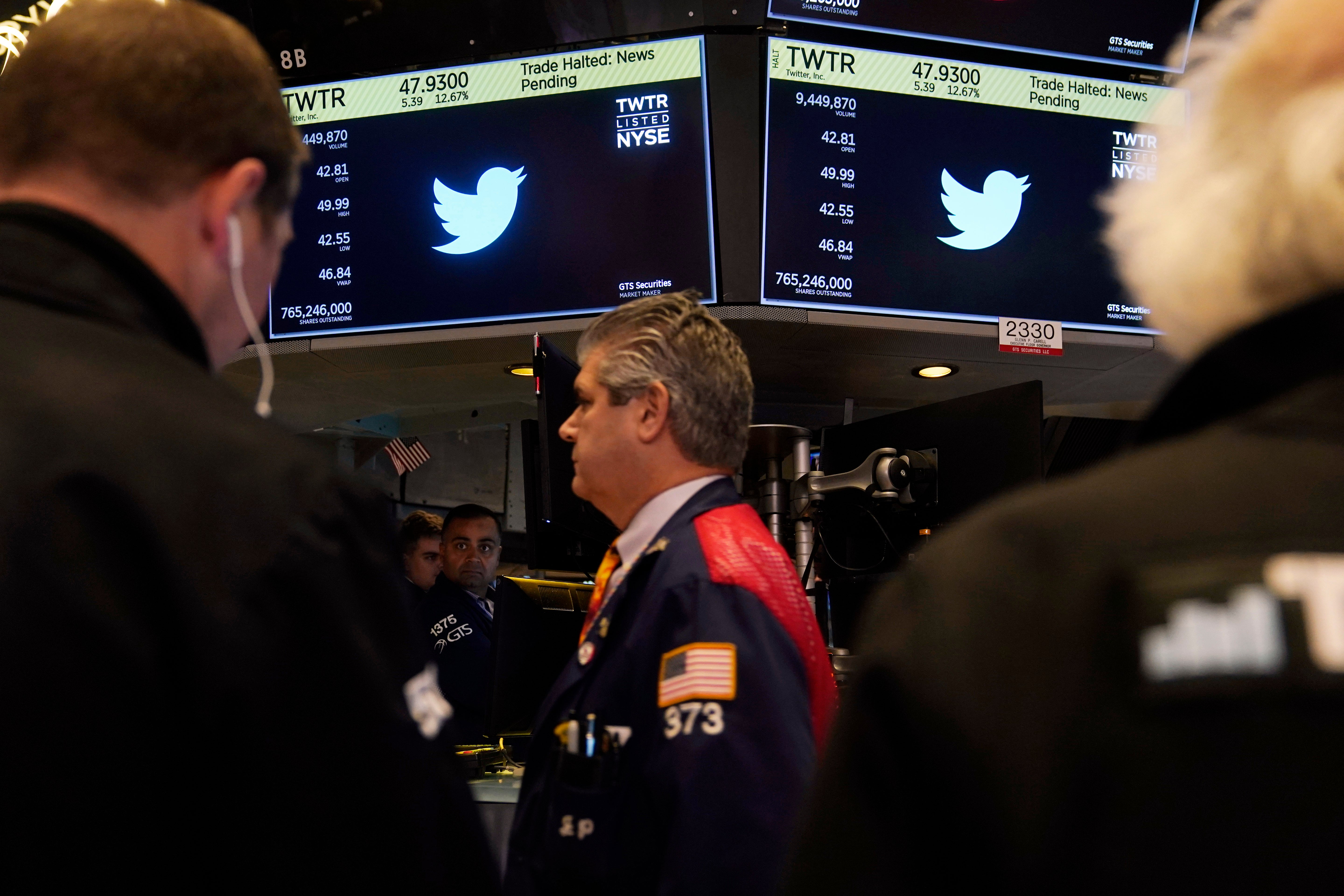 Financial Markets Wall Street Musk Twitter