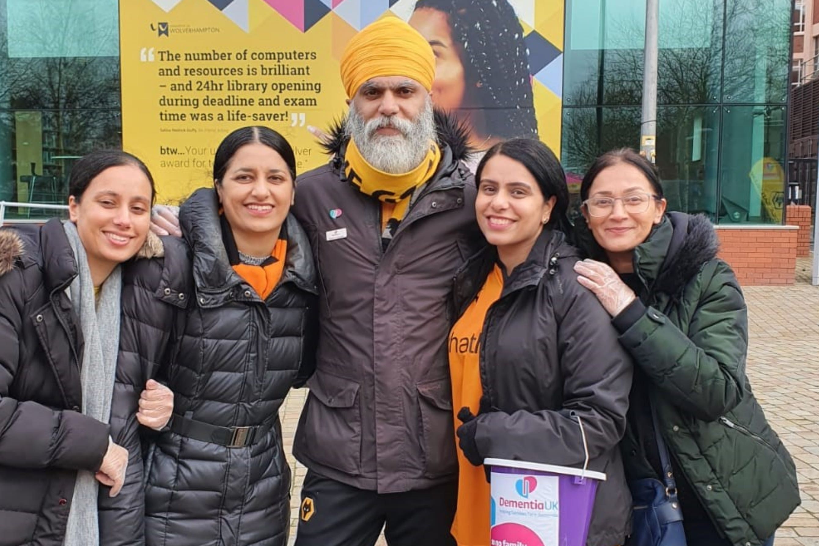 Manny Singh Kang (middle) has already raised over £180,000 for charity, (Manny Singh Kang/PA)