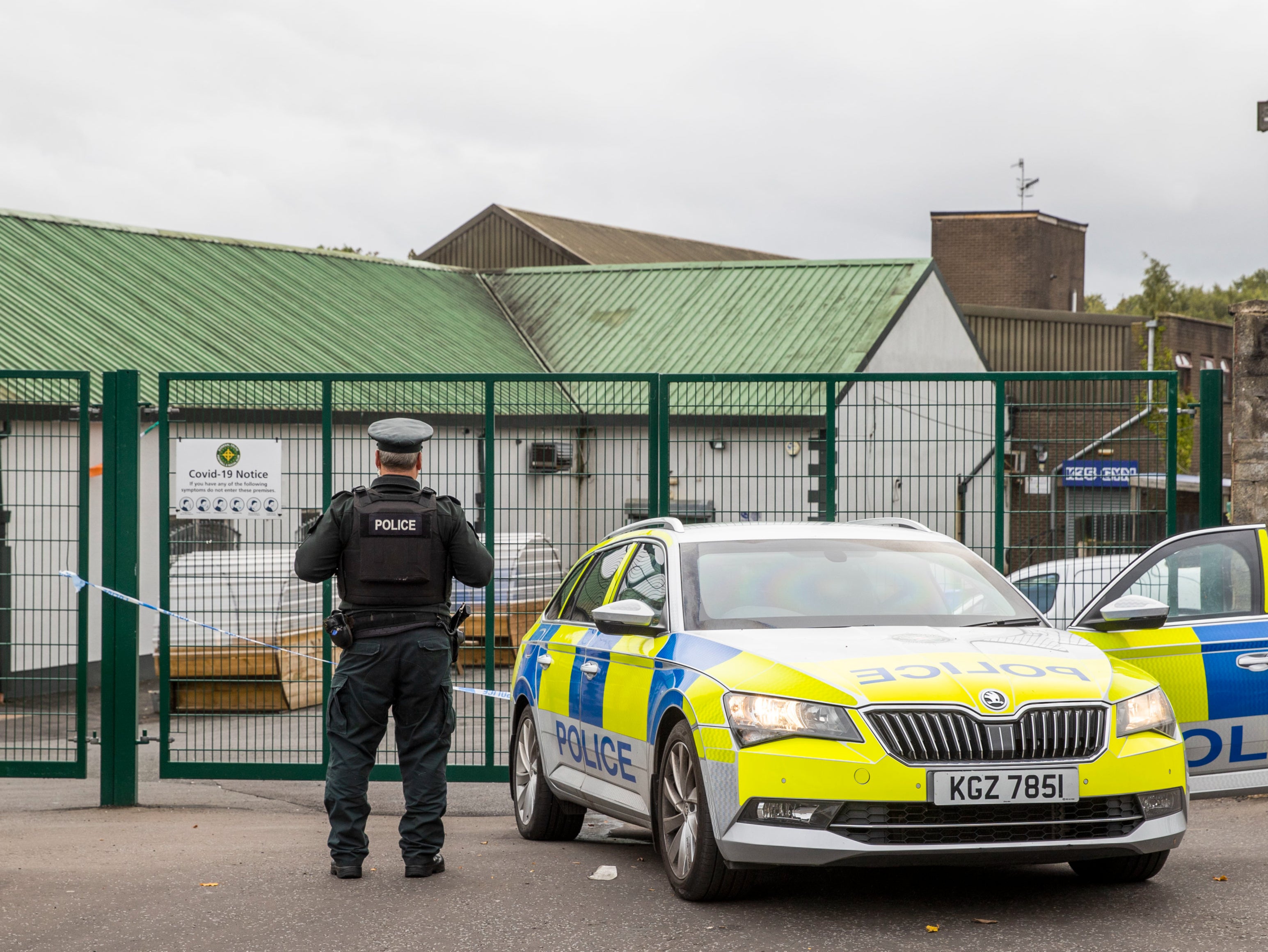 The shooting took place at Donegal Celtic Football Club in west Belfast