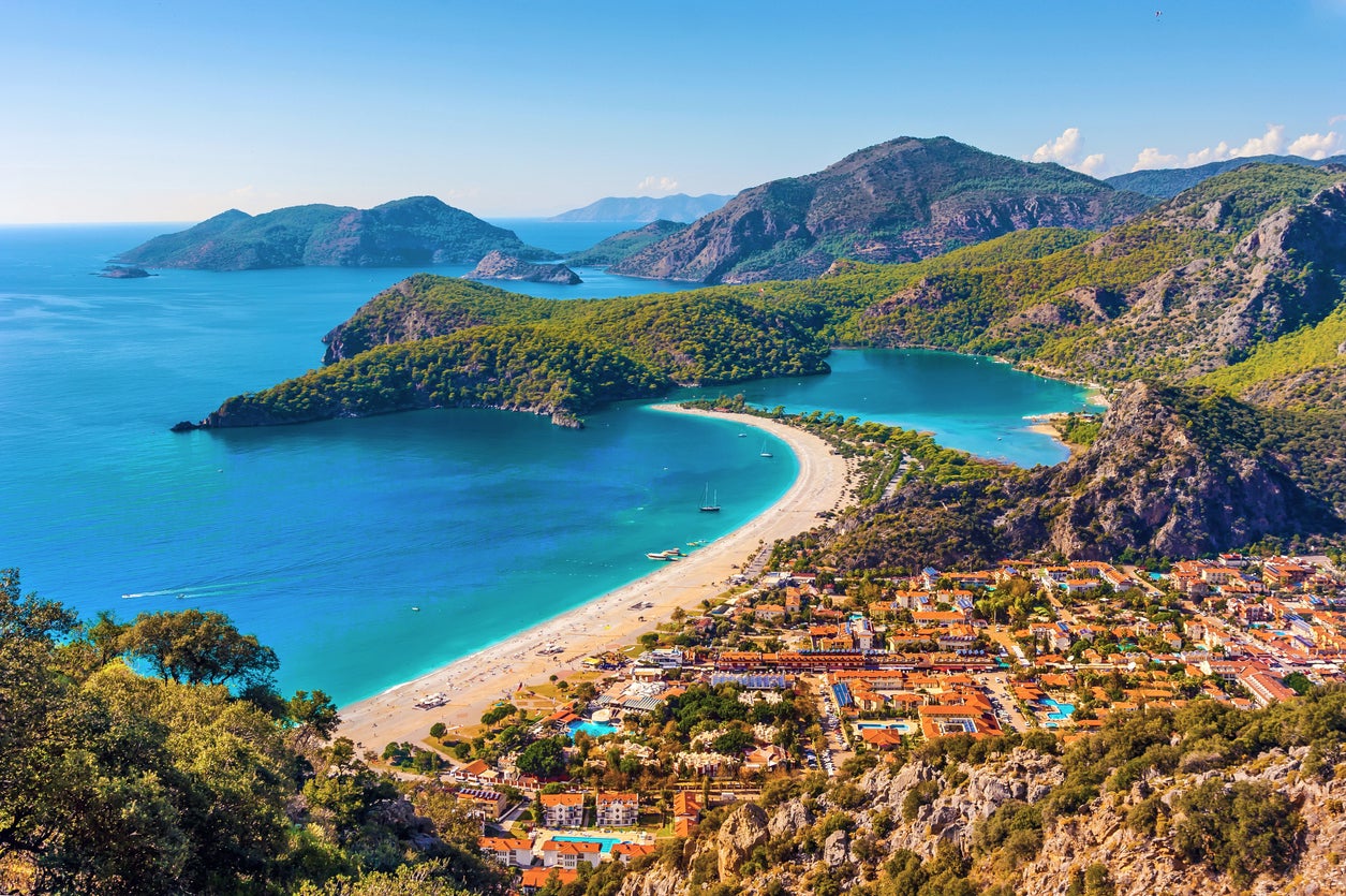 Turkey’s Oludeniz beach, near Dalaman