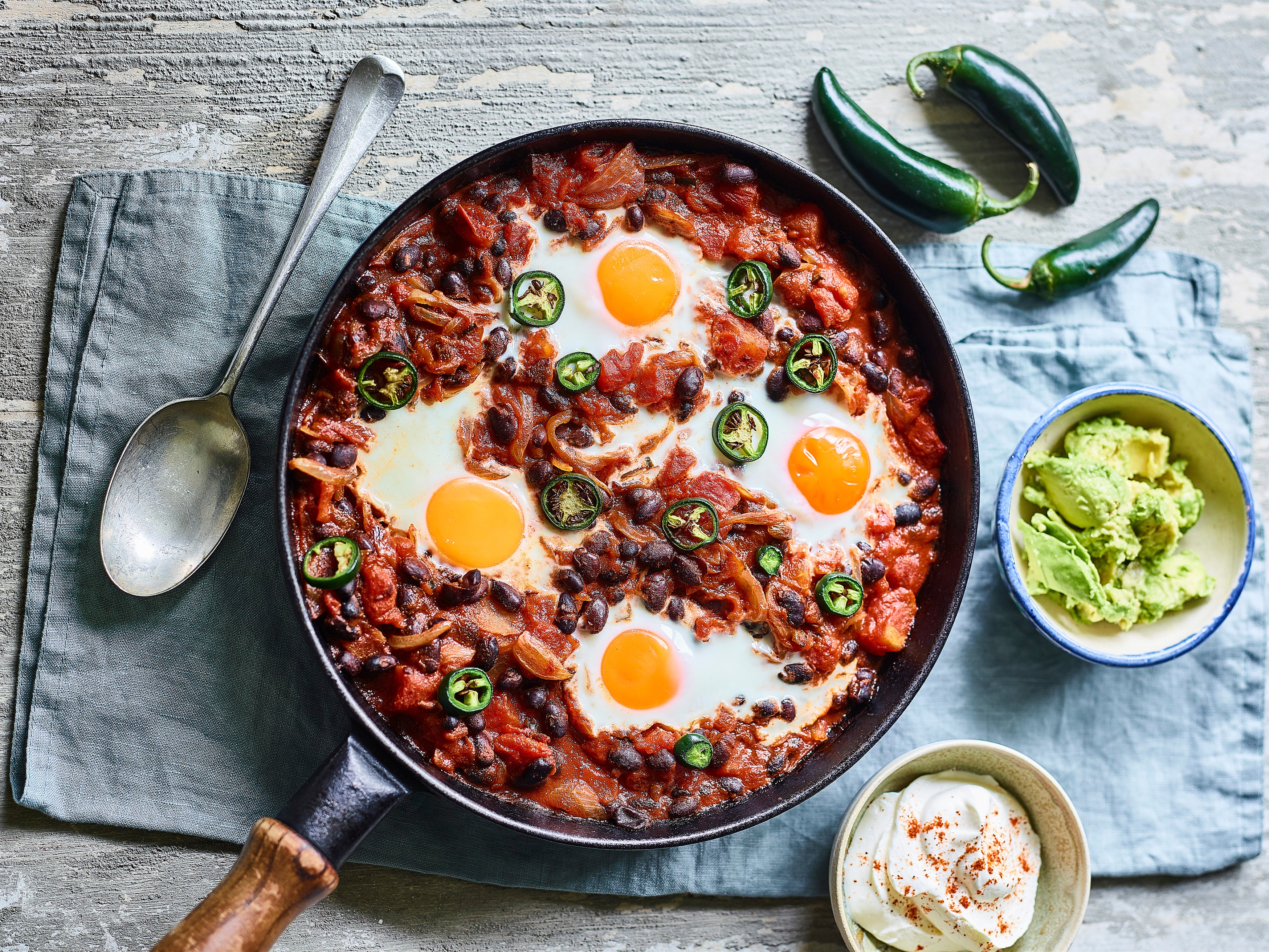 A hearty and healthy vegetarian breakfast