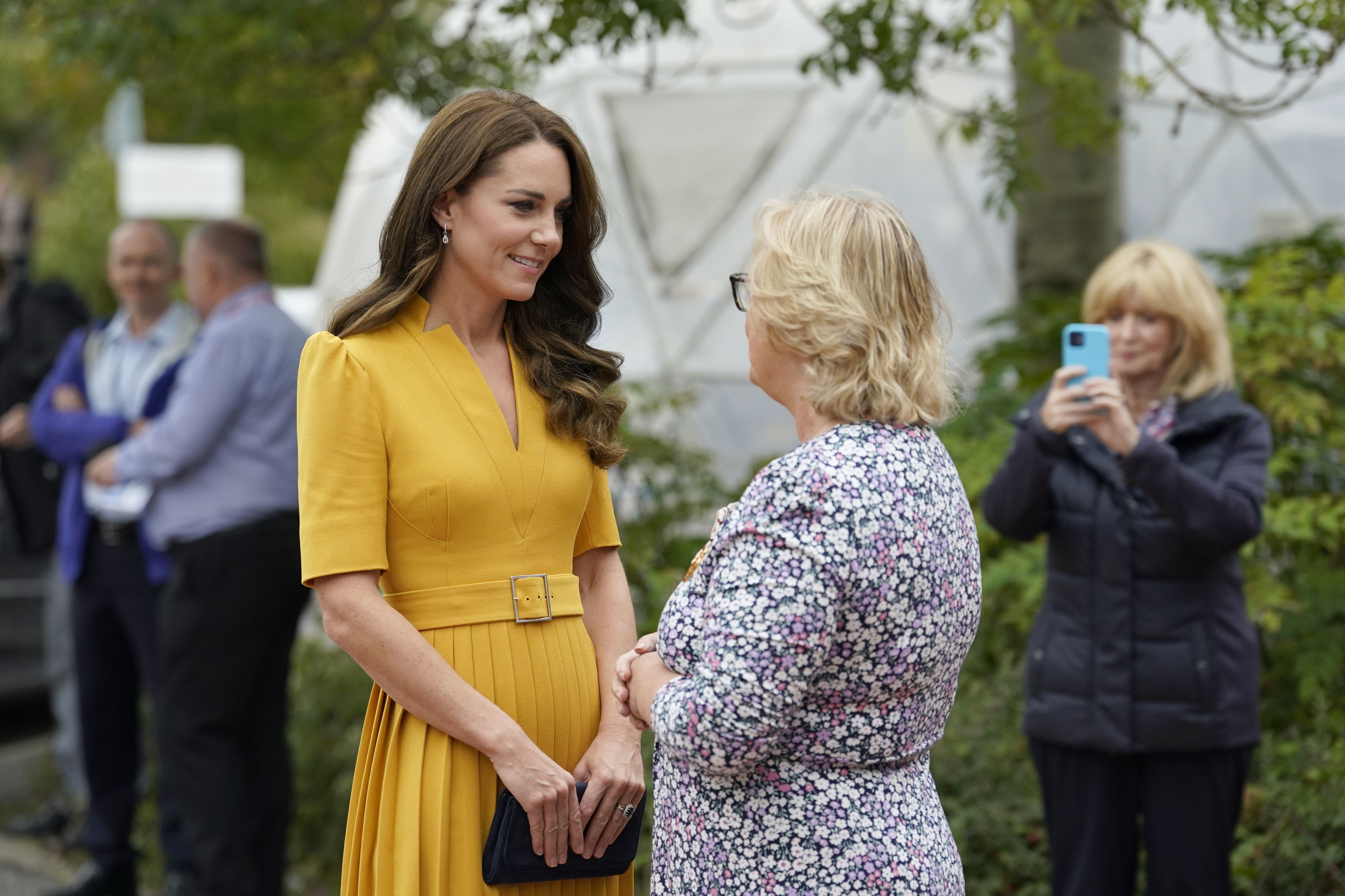 The Princess of Wales during a visit to the Royal Surrey County Hospital’s maternity unit in Guildford (Andrew Matthews/PA)