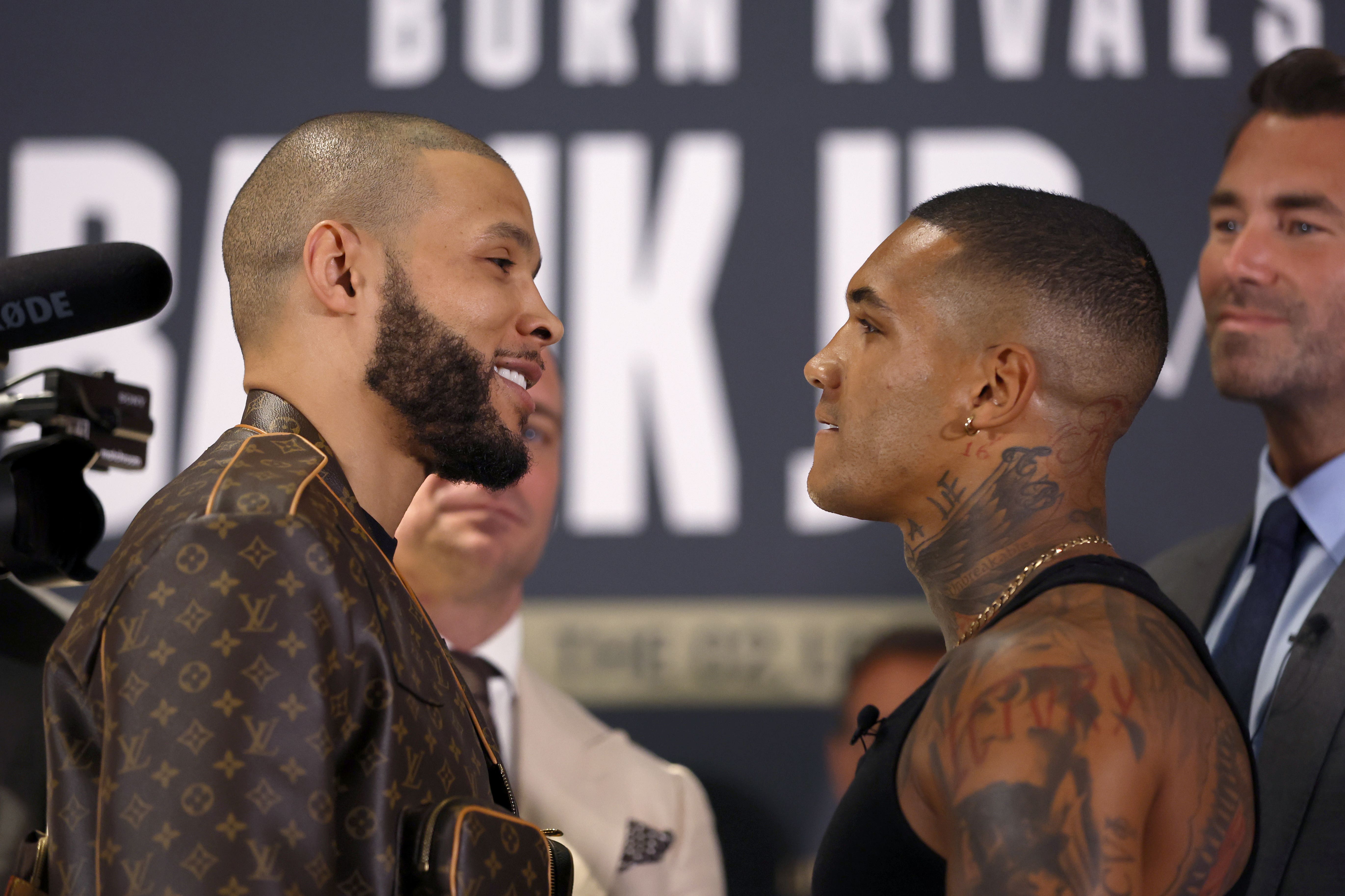 Chris Eubank Jr (left) and Conor Benn are scheduled to fight at the O2 Arena on Saturday (Steven Paston/PA)