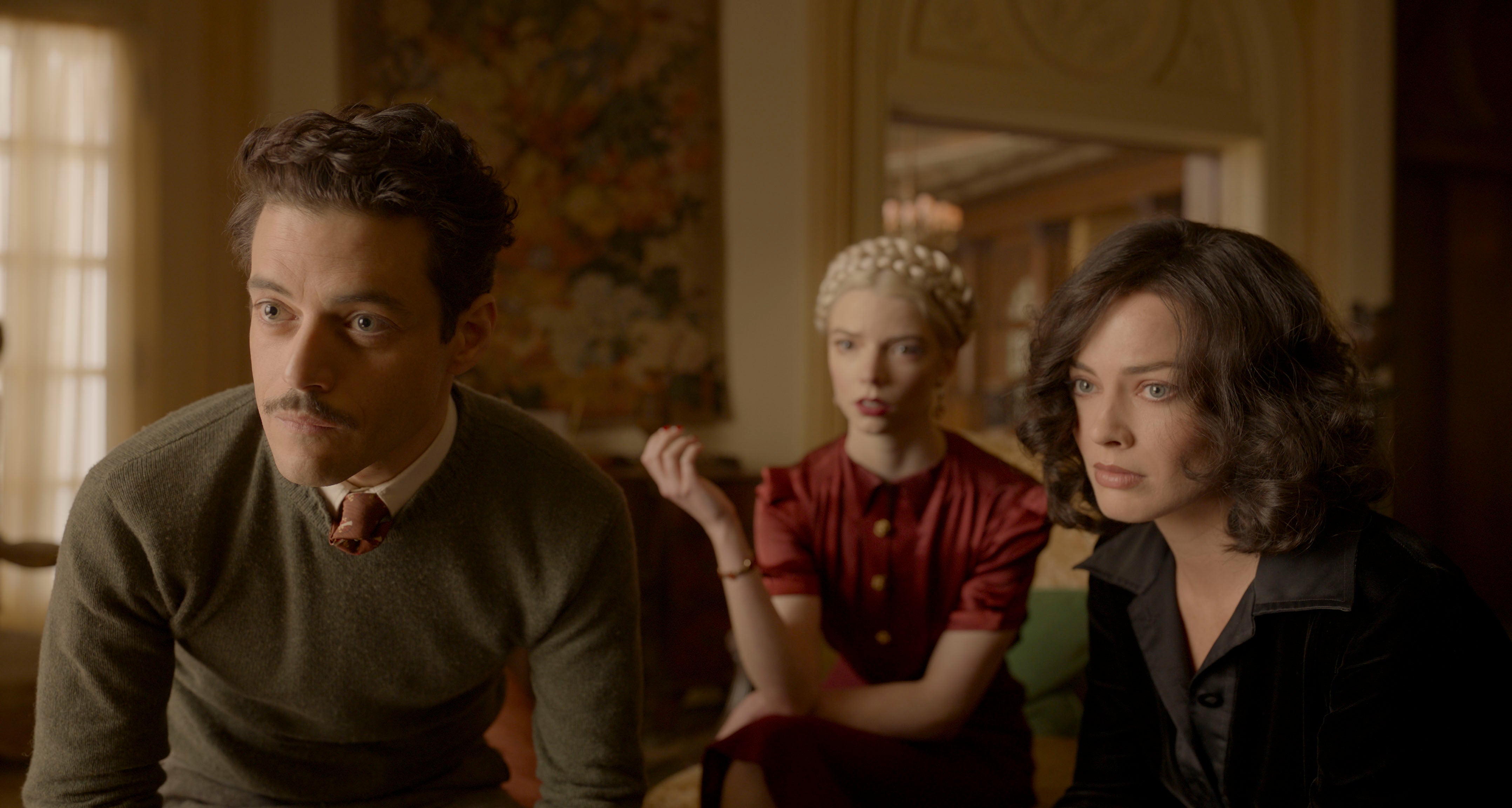 Rami Malek, Anya Taylor-Joy and Margot Robbie in ‘Amsterdam’