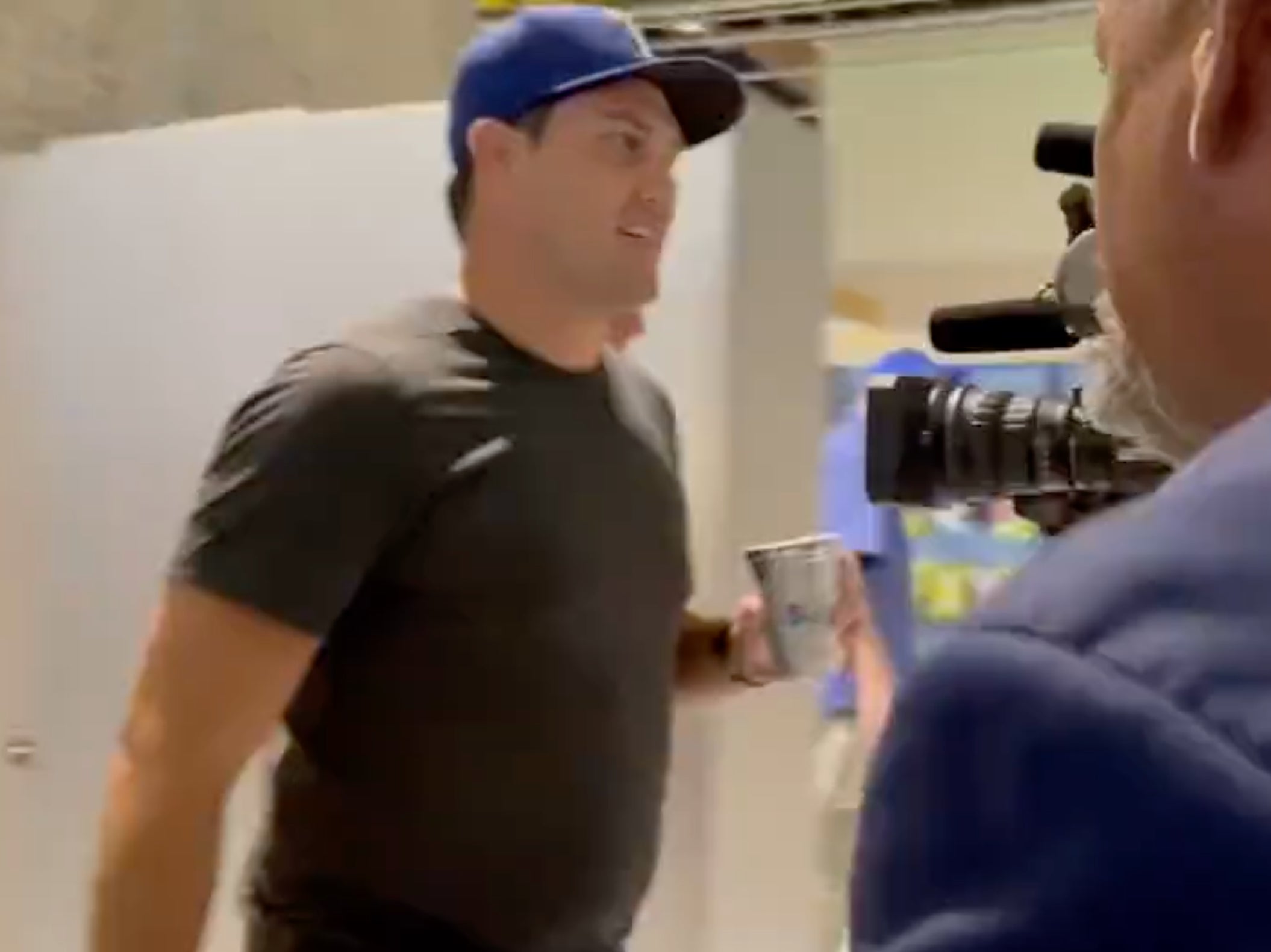 Cory Youmans, the baseball fan who caught Aaron Judge’s 62nd home ball, was interviewed inside the Globe Life Field following his catch