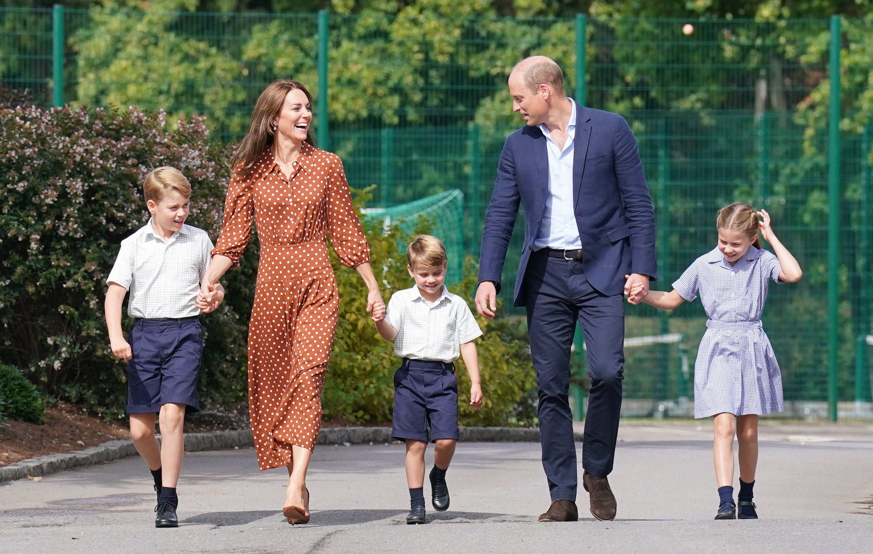 The Prince and Princess of Wales with their children