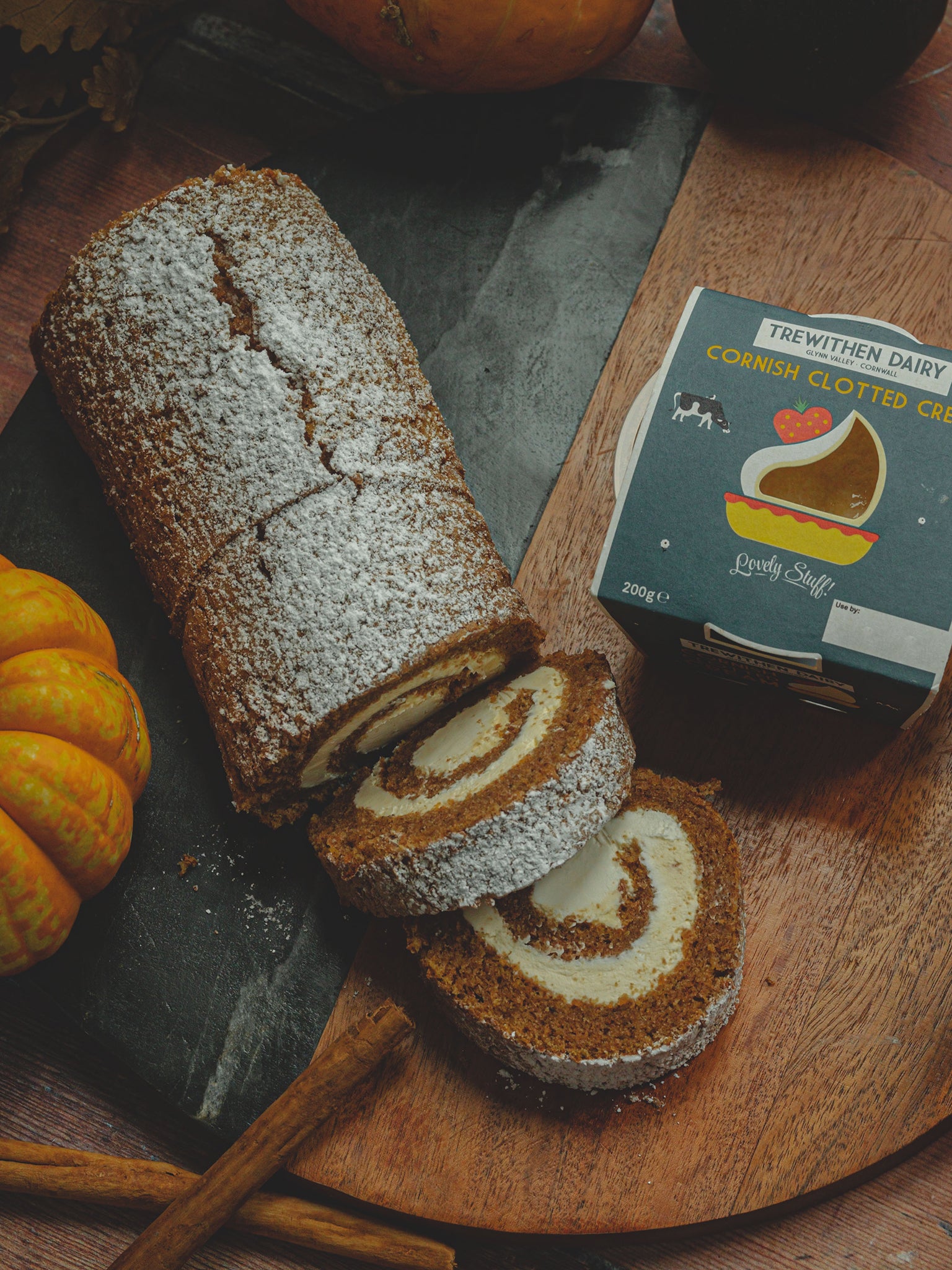 Pumpkin spice latte... in Swiss roll form