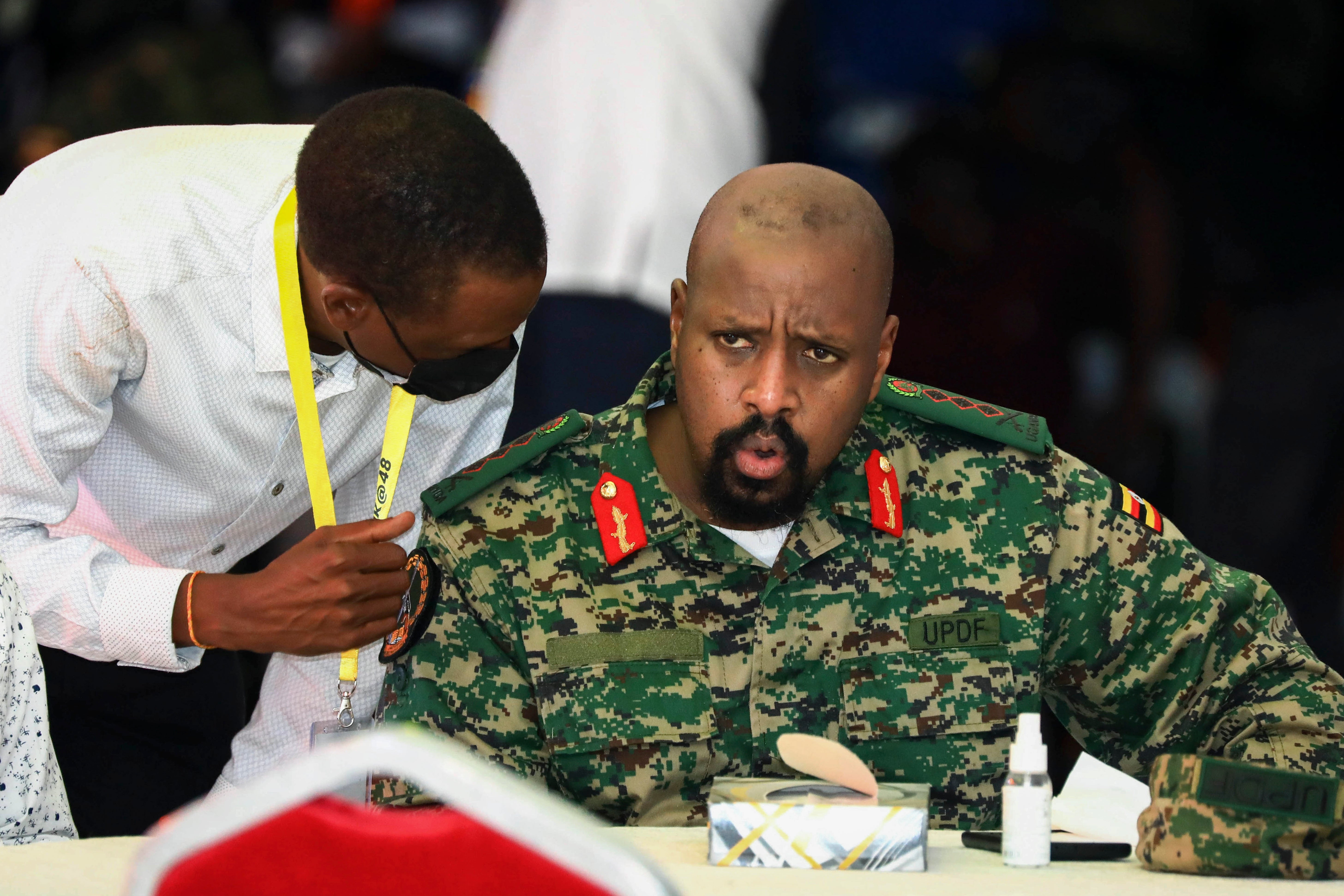 Lt Gen Muhoozi Kainerugaba, son of Uganda's President Yoweri Museveni