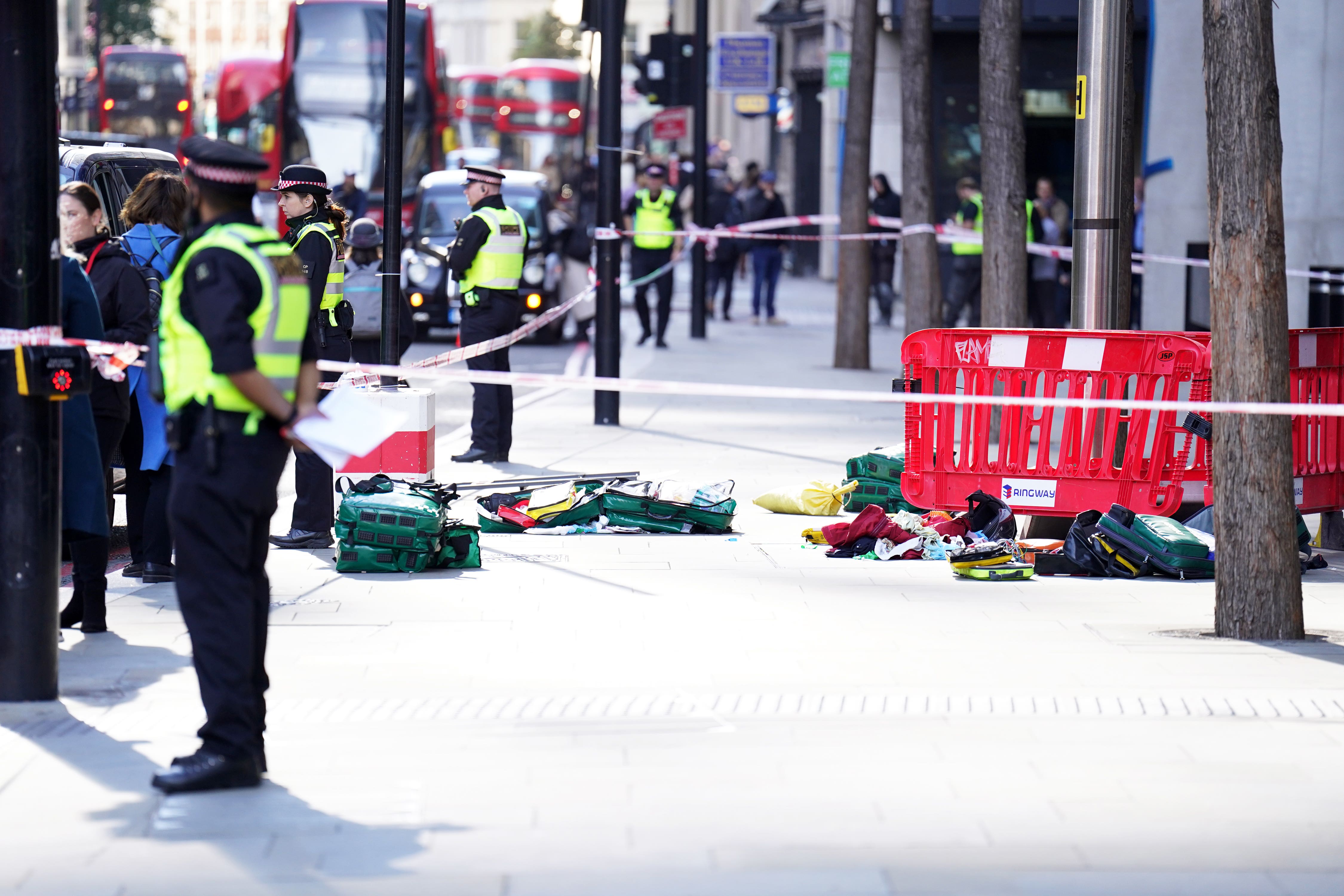 Three people were taken to hospital following the stabbing (James Manning/PA)