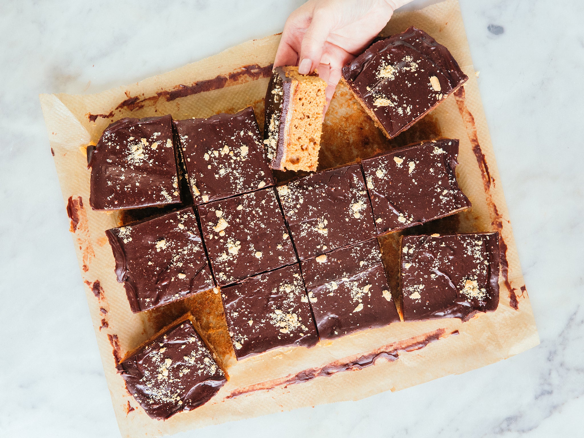 A twist on millionaire’s shortbread