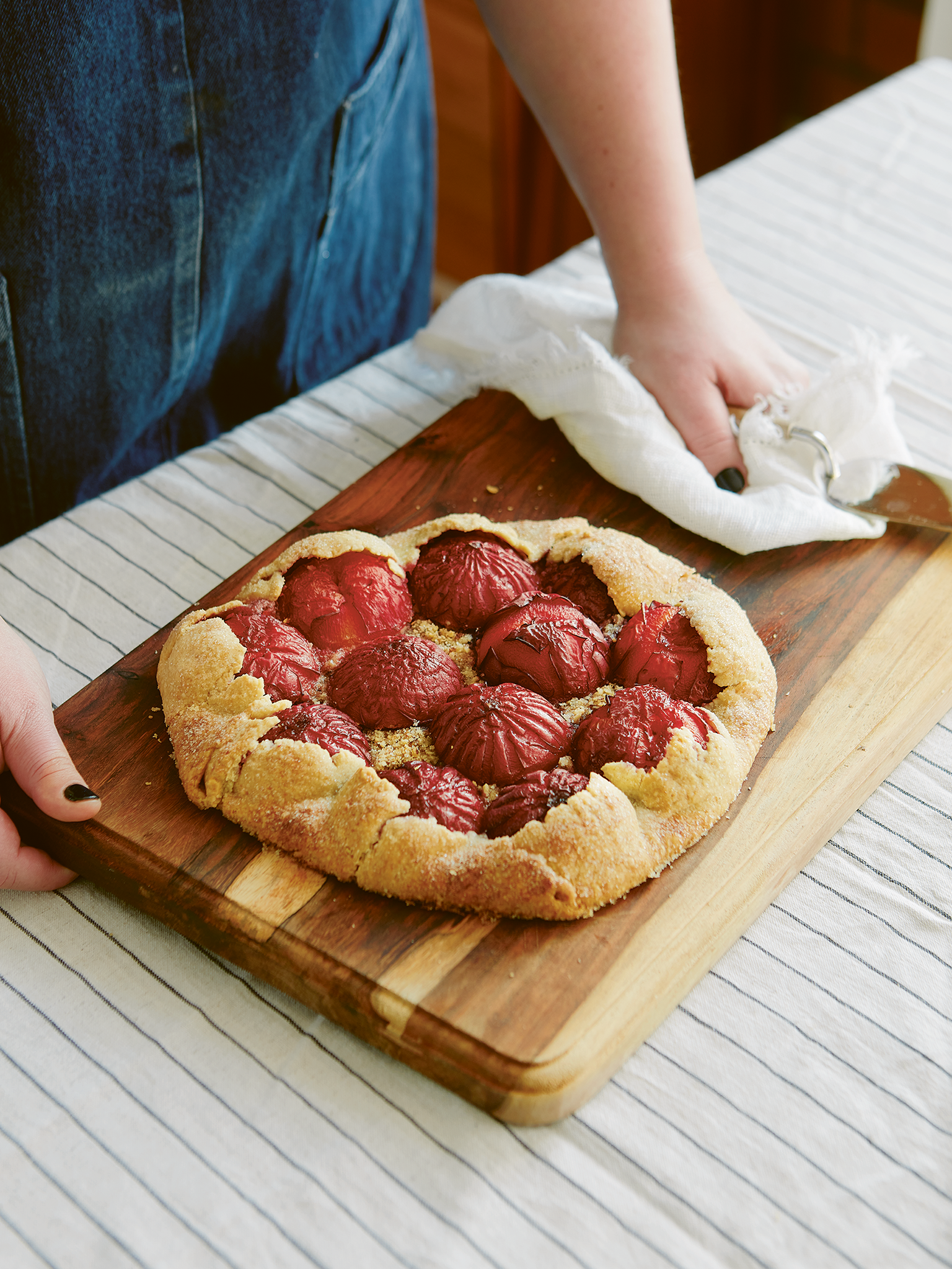 Mrs Cripps would be happy with this seasonal take on her plum tart