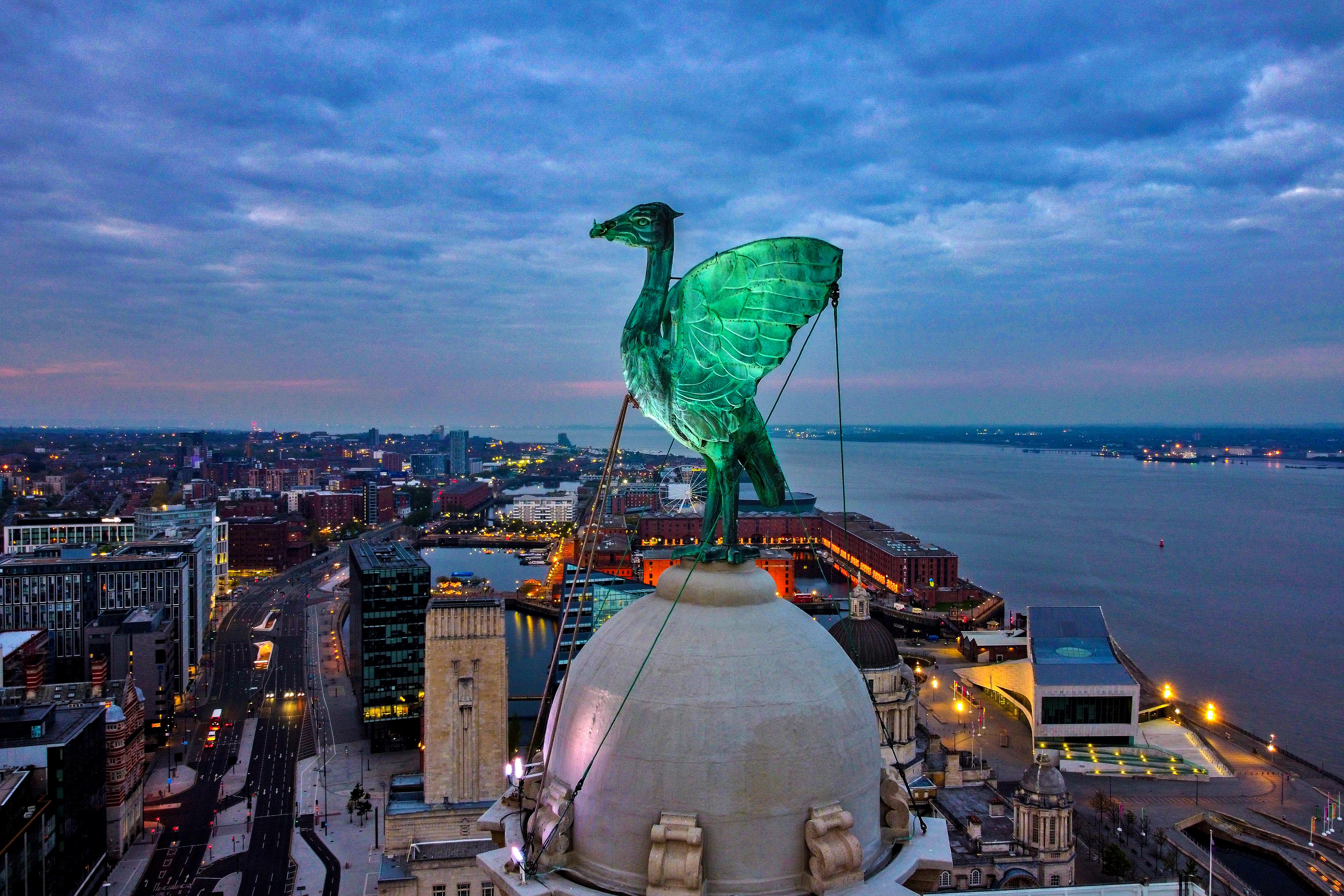 The Liver Building in Liverpool , as BBC’s The One Show has announced that Liverpool will be the host of 2023 Eurovision Song Contest (Peter Byrne/PA)