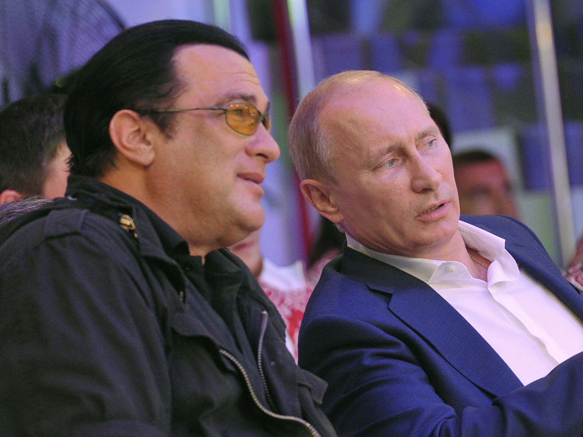 Steven Seagal and Vladimir Putin pictured in 2012