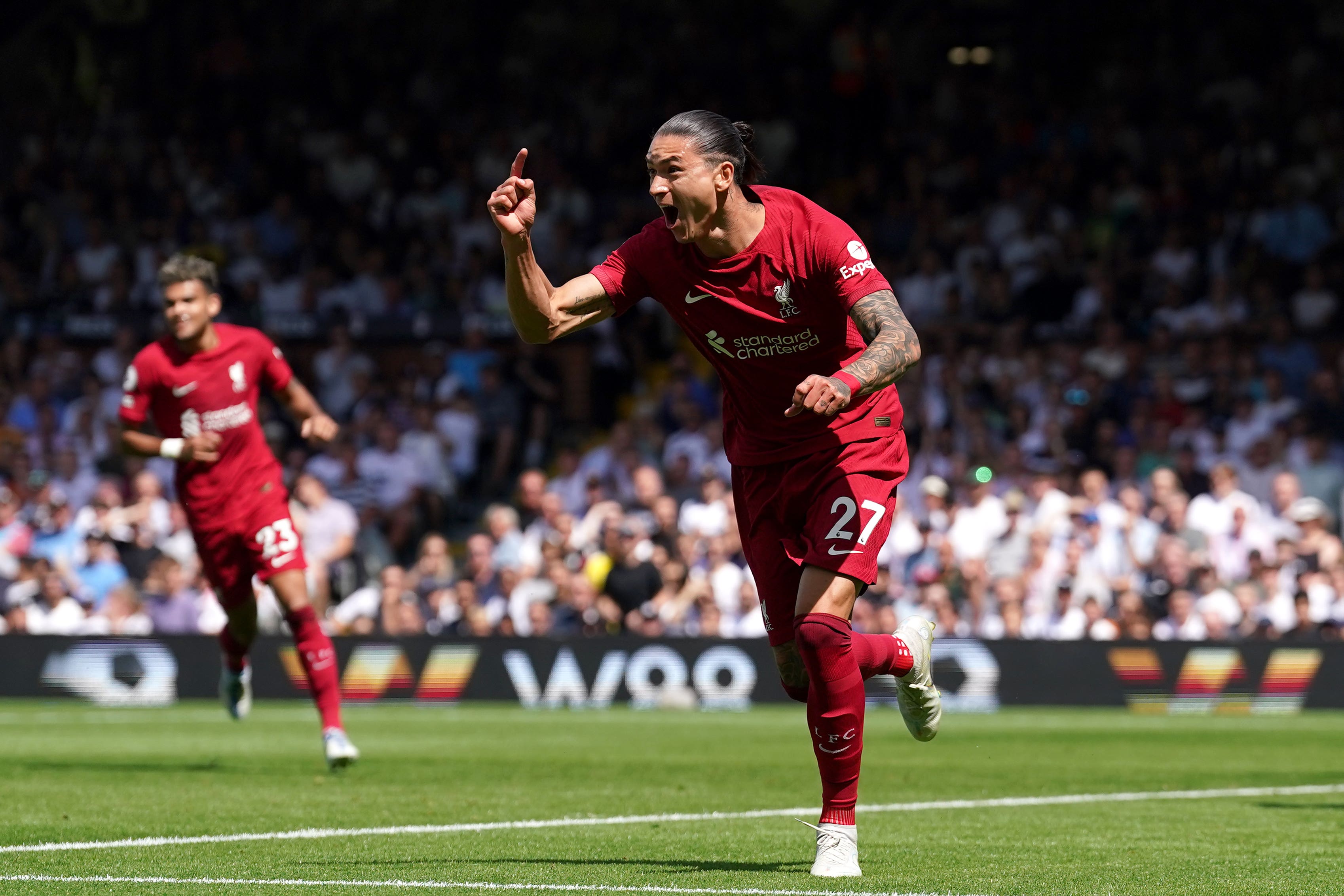 Liverpool manager Jurgen Klopp believes there are plenty of reasons to be optimistic about Darwin Nunez (Adam Davy/PA)