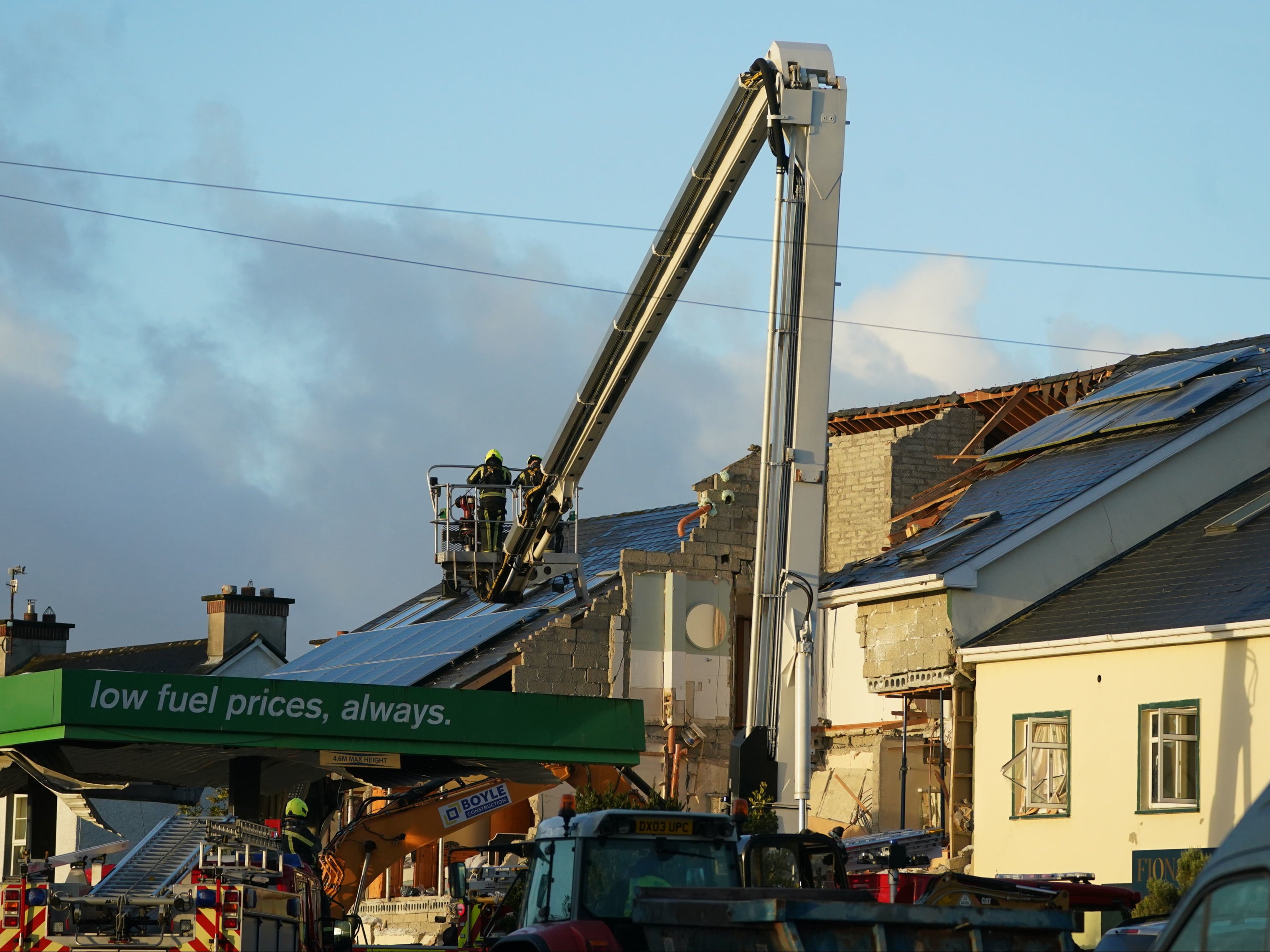 Emergency services have been at the scene of the disaster since Friday