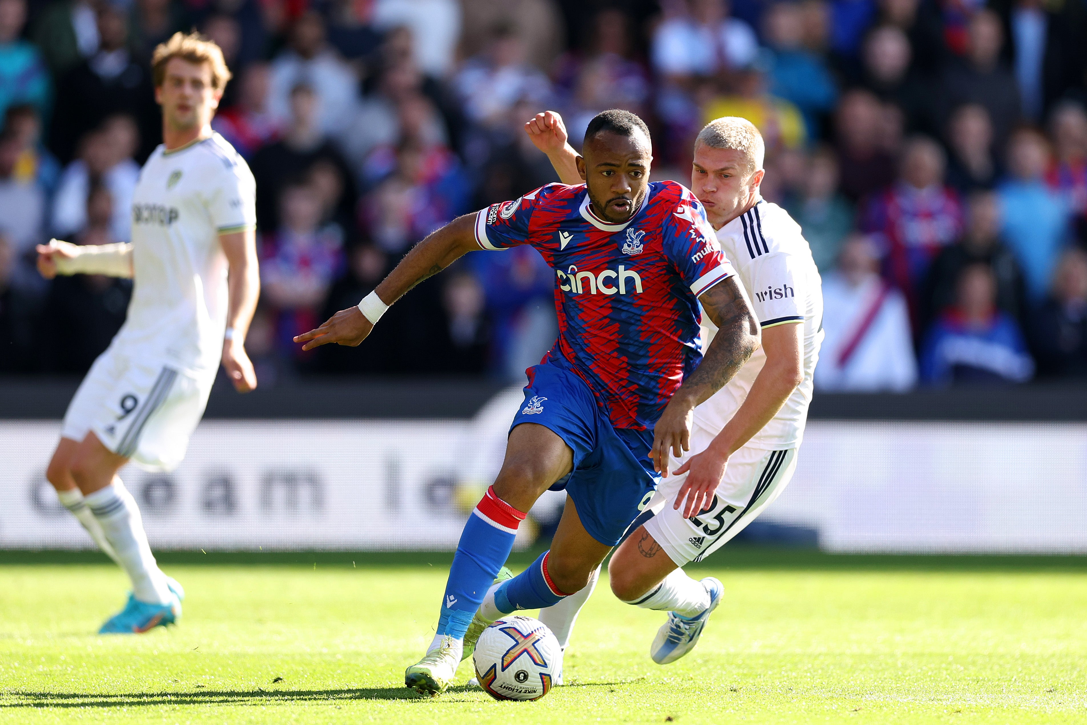 Jordan Ayew on the ball for Palace