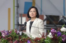 Taiwan leader tells China force 'absolutely not an option'