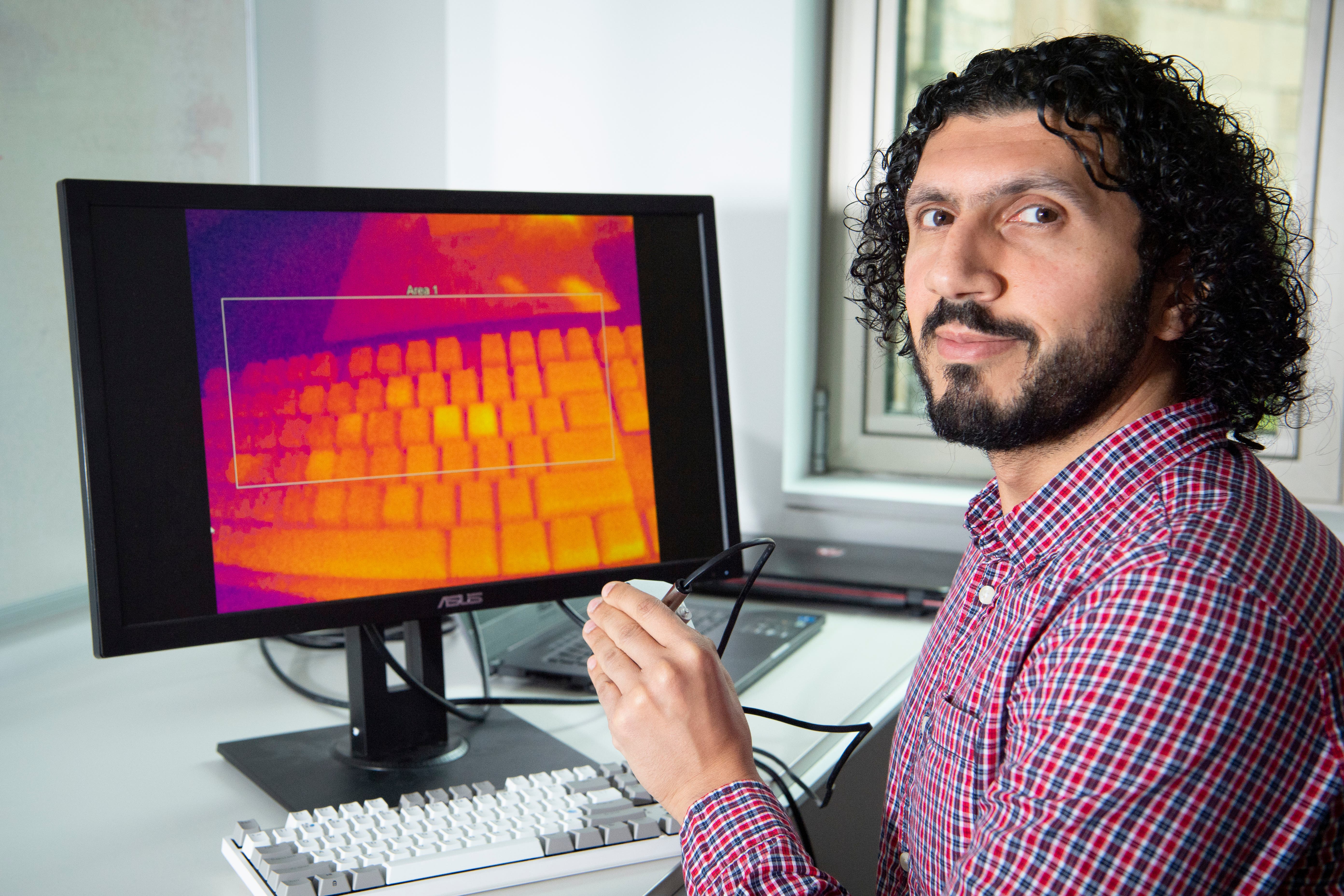 Mohamed Khamis, who led the development of a password cracking thermal camera at the University of Glasgow (University of Glasgow)