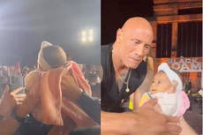 Dwayne Johnson addresses backlash over viral video of baby being crowd-surfed to him