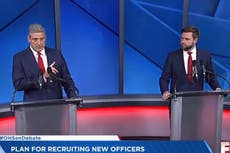 Trump’s comment that JD Vance is an ‘ass-kisser’ thrown at his face during bad-tempered Ohio debate