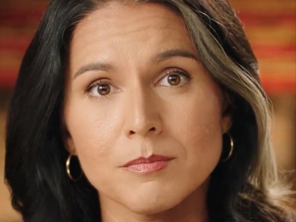 Tusli Gabbard made the announcement in a video shared to Twitter on Tuesday