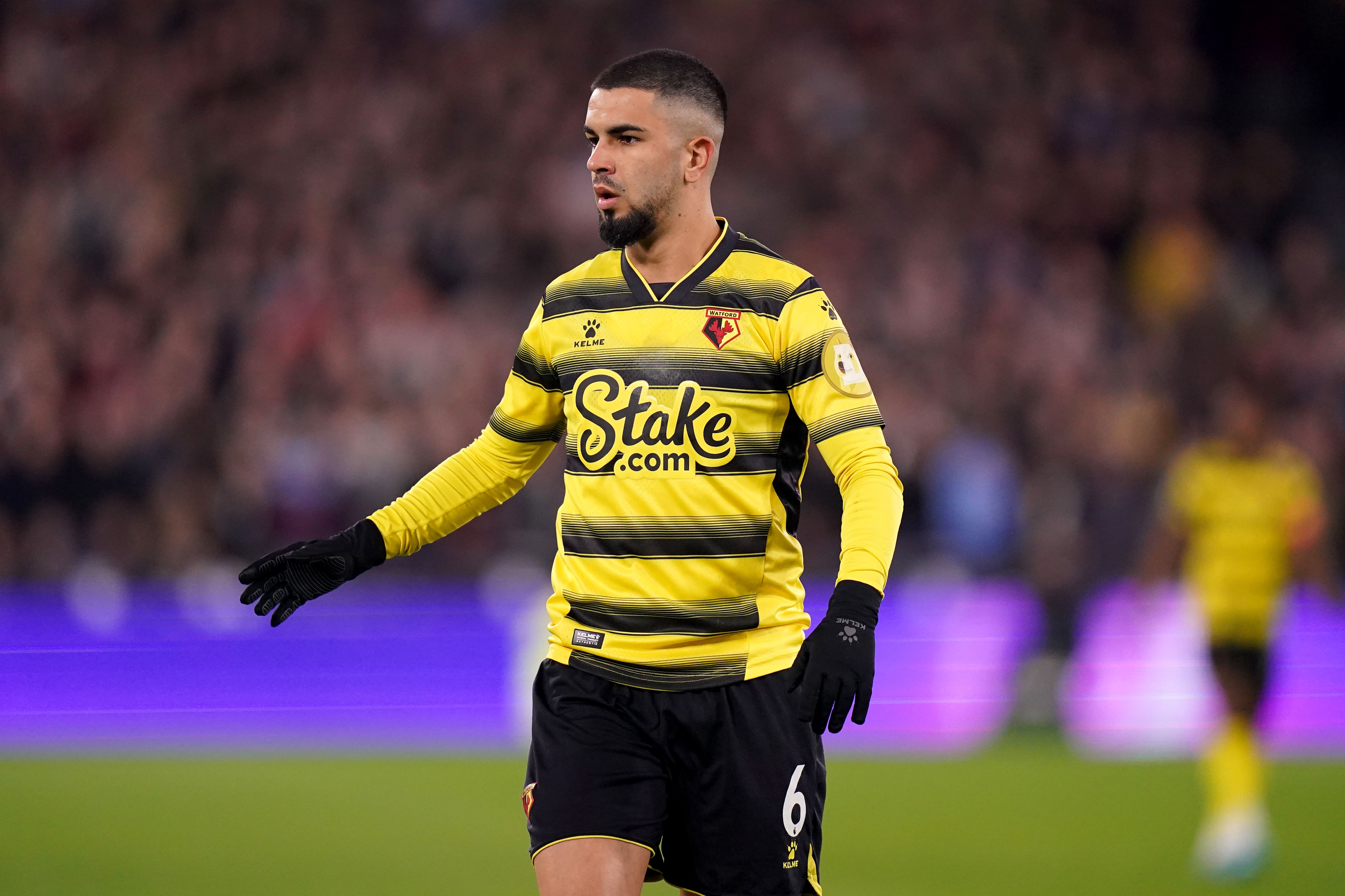 Watford’s Imran Louza has been charged by the Football Association for spitting (Adam Davy/PA)