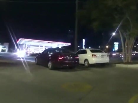 Footage from the officer’s body cam shows that the teen was eating a meal in McDonald’s parking lot. Screengrab