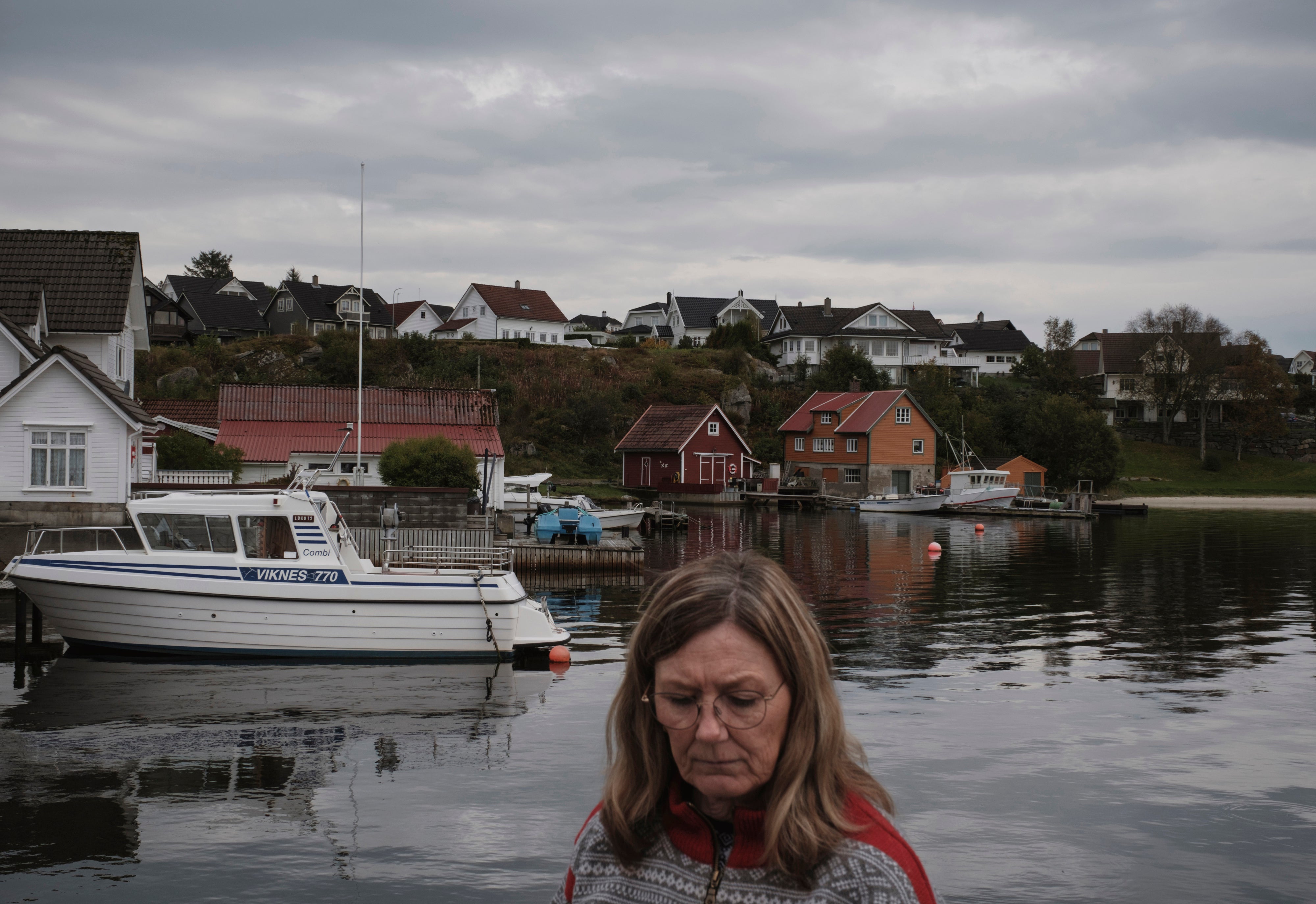 Shopkeeper Ingunn Johannessen is worried about making it through the winter