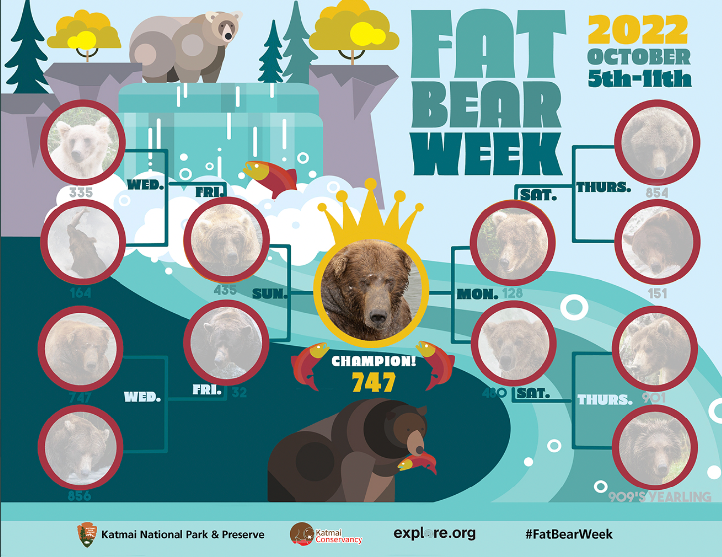 747 has won Fat Bear Week 2022