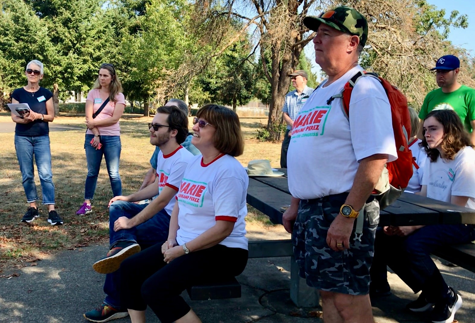 Perez has teams of volunteers knocking on doors in places such as Vancouver, Washington