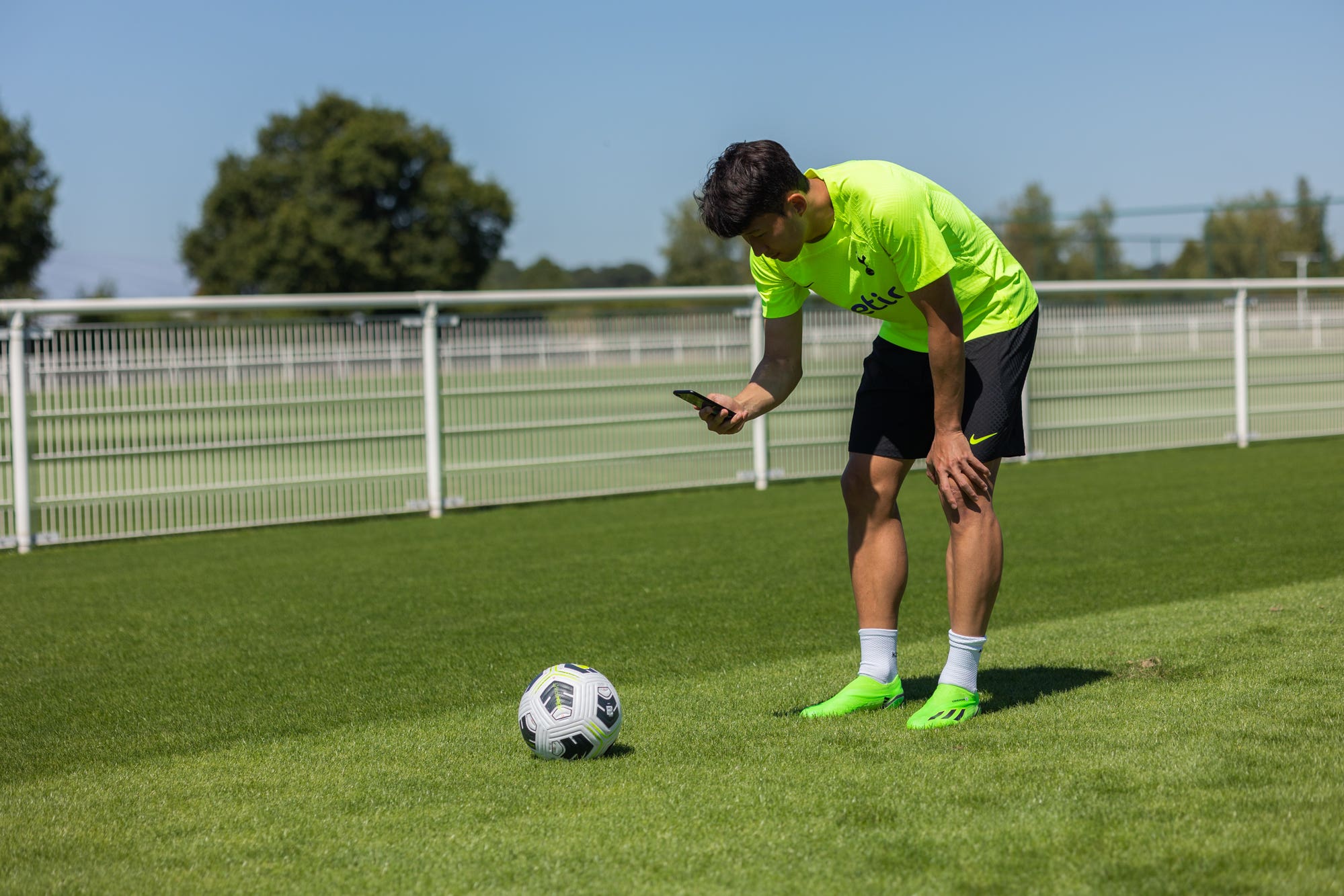 Tottenham will use the likes of Son Heung-min to help market a new football training app they have invested in (Handout/PA)