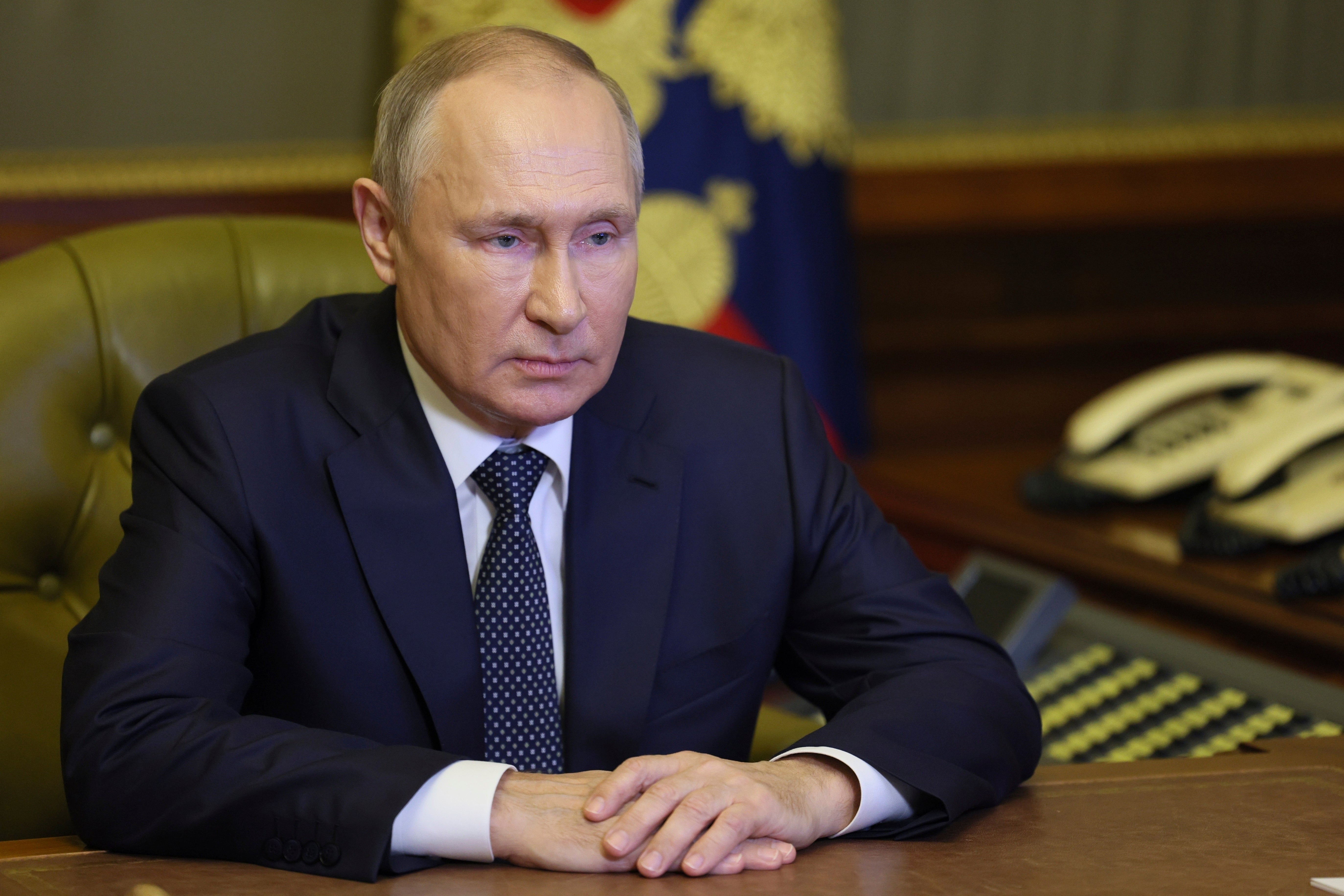 Vladimir Putin leashes the biggest air strike this week since the start of the war in February