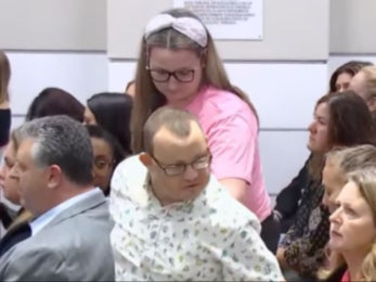 Corey Hixon leaves the courtroom in Southern Florida