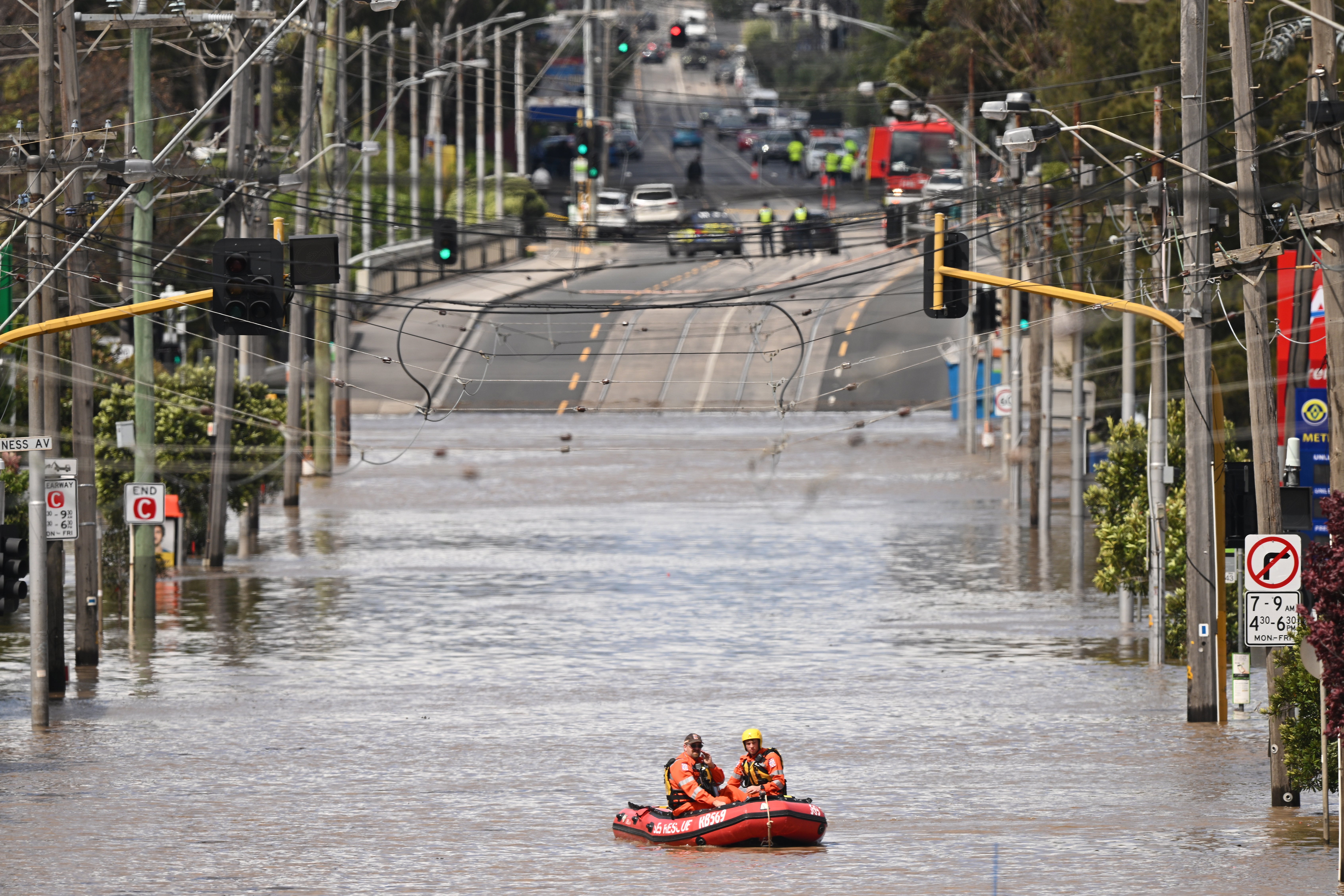 Search crews in Maribyrnong, Melbourne, Australia